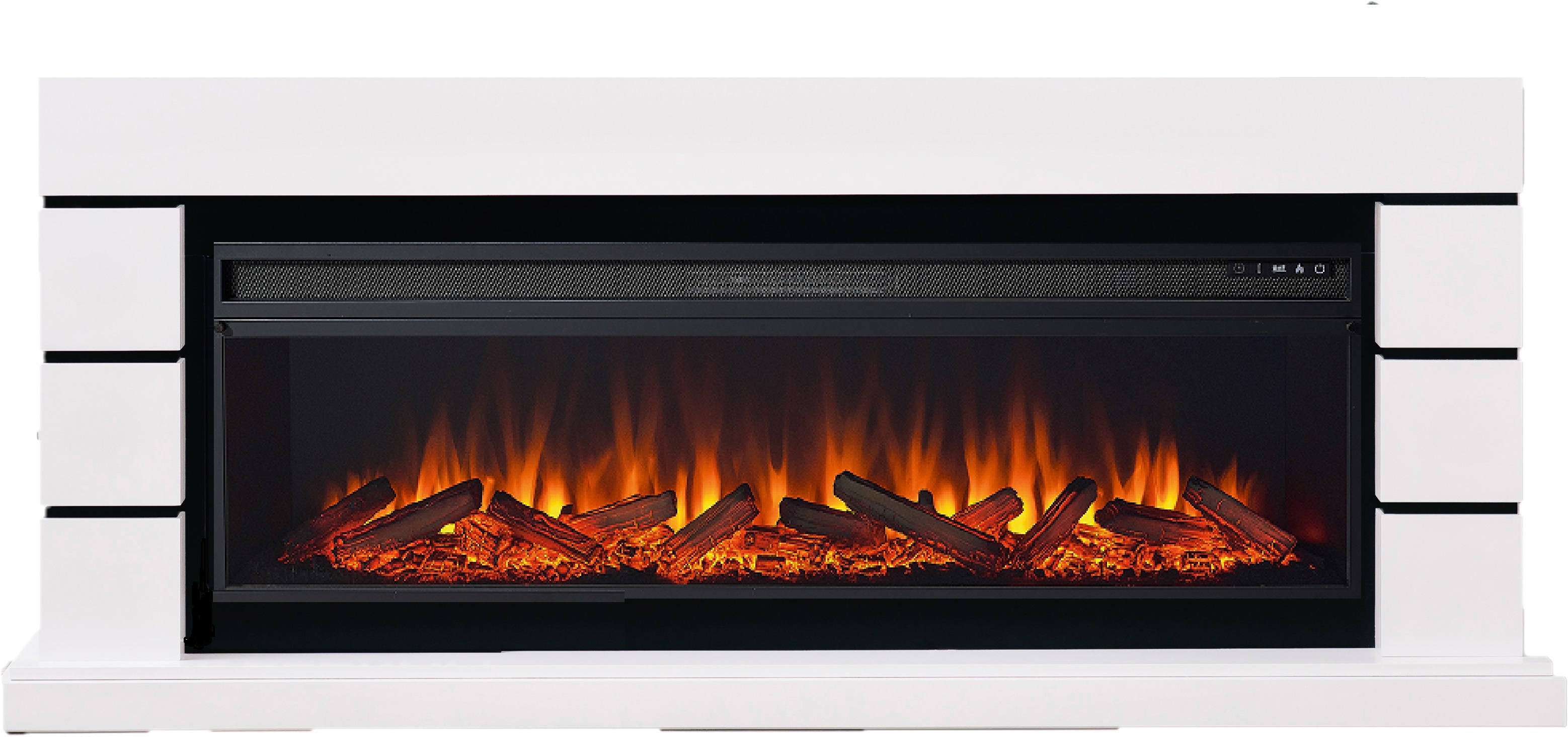 Изображение товара Каминокомплект Elekam Caskade с очагом Pulsar 60 1800Вт белый