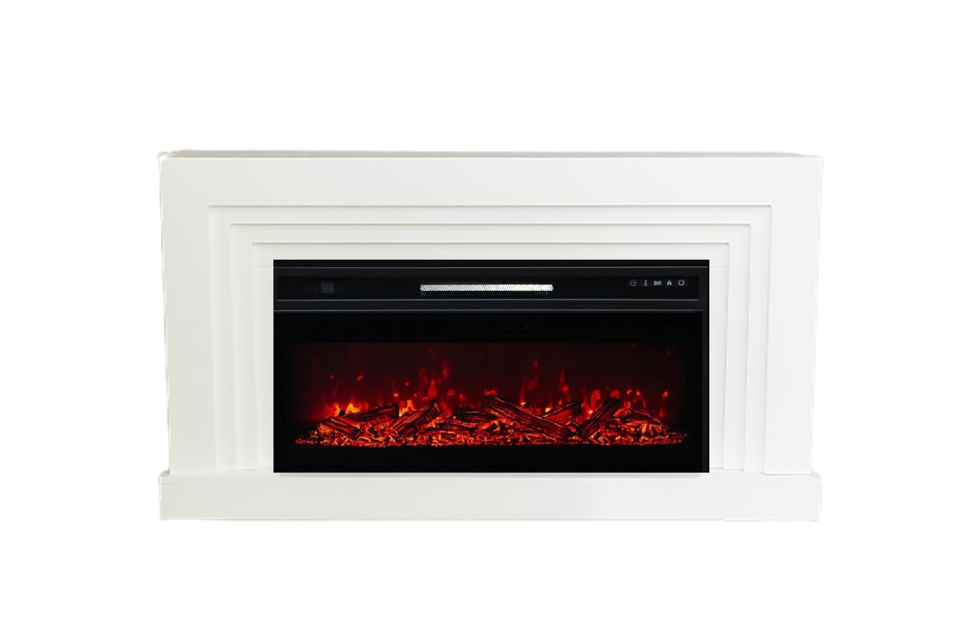 Изображение товара Каминокомплект Elekam Delta с очагом Pulsar 40, 1500Вт, черно-белый