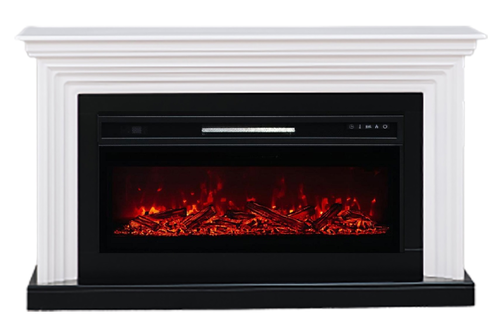 Изображение товара Электрический каминокомплект Elekam Midl с очагом Pulsar 40 1500Вт бело-черный