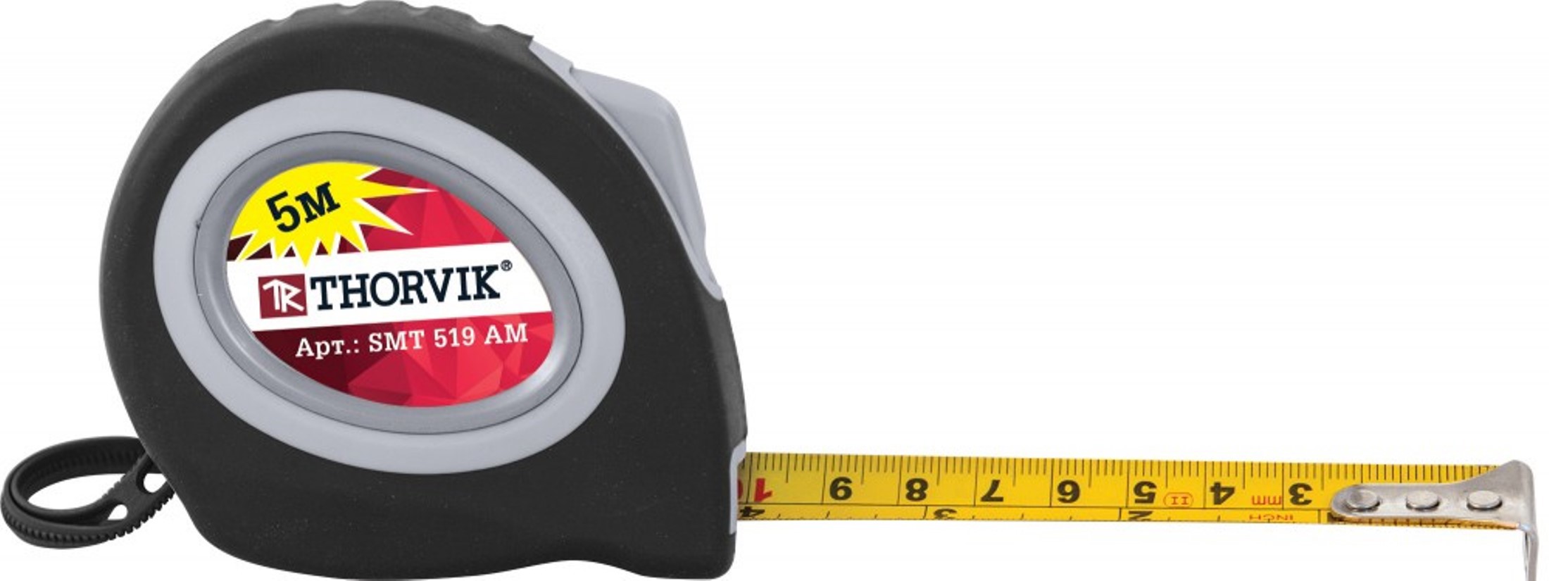 Изображение товара Рулетка Thorvik SMT519AM магнитная с автостопом 5 м х 19 мм