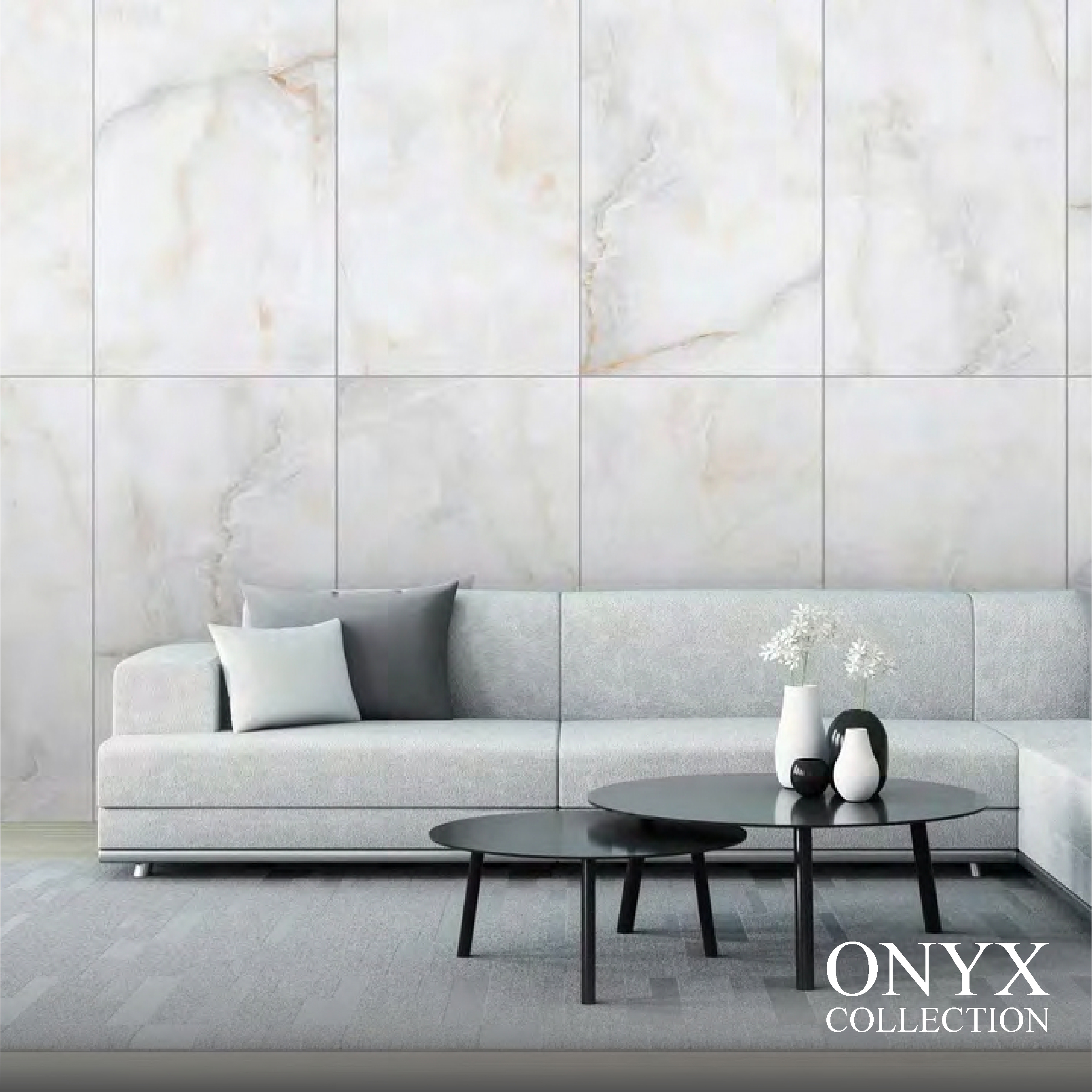 Изображение товара Керамогранит Neodom Onyx N20560 60x120 см белый мраморный с карвинг эффектом