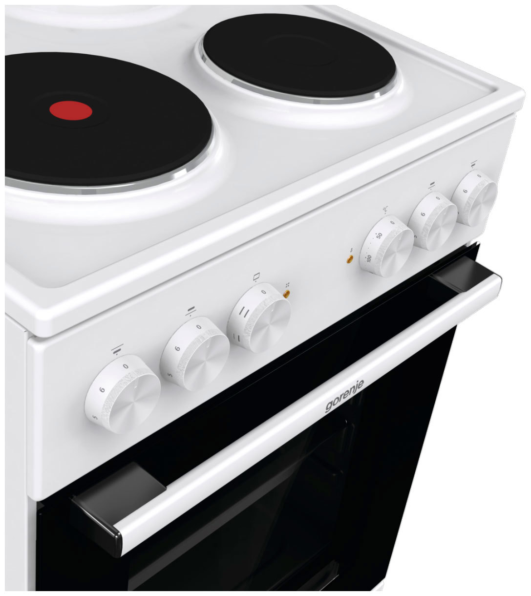 Изображение товара Электрическая плита с духовкой Gorenje GE5A21WH 50x85x59.4 см белая