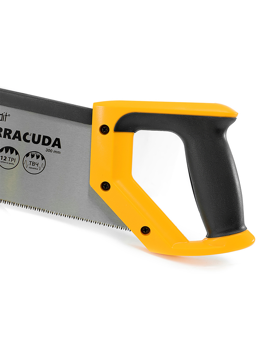 Изображение товара Пила садовая Pobedit Barracuda 30 см с крепким лезвием и эргономичной рукоятью