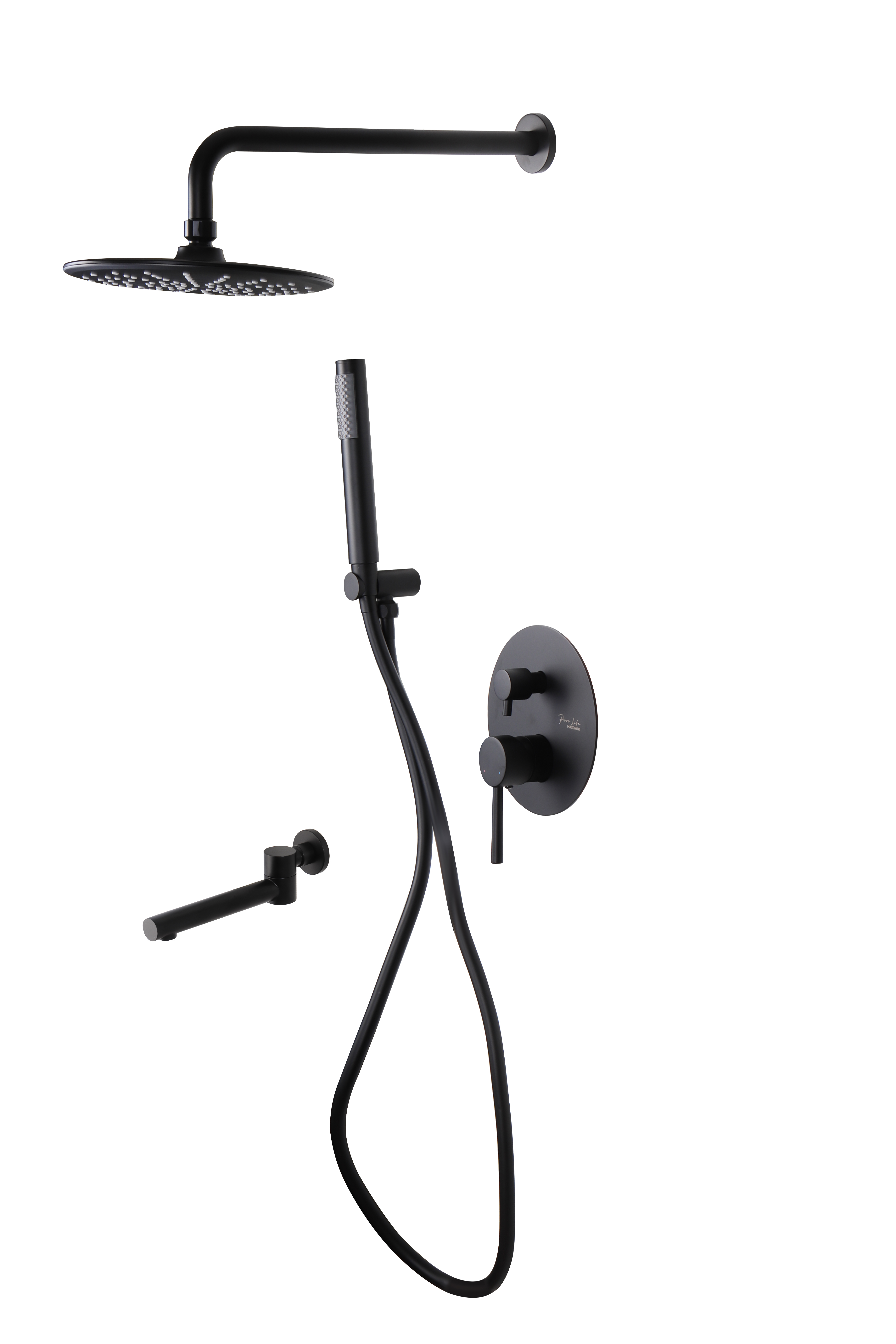Изображение товара Встроенная душевая система Maxonor Pure Life Superior PL7487-7 черный