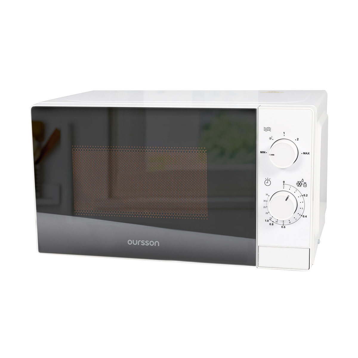 Изображение товара Микроволновая печь Oursson MM2013B с зеркальной дверцей 20л 1050Вт