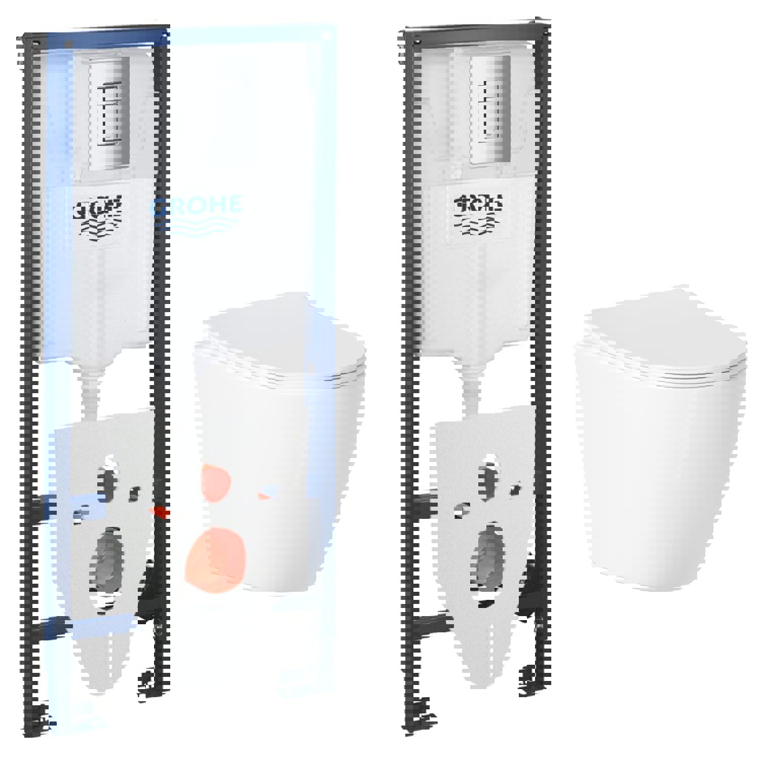 Изображение товара Комплект инсталляция с унитазом Grohe 9221007SN8 цвет белый