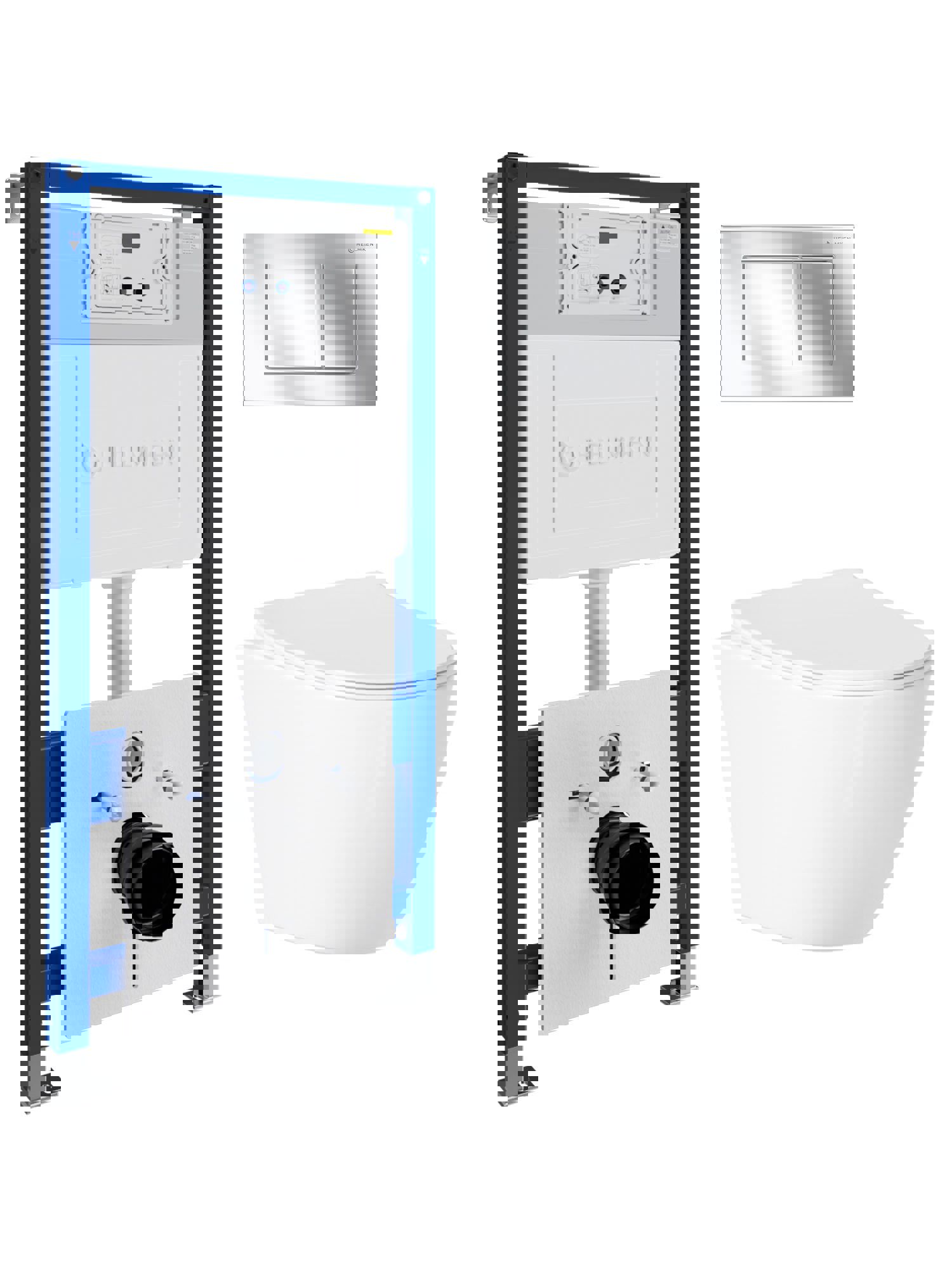 Изображение товара Комплект инсталляция с унитазом Helmken 11301689NG белый