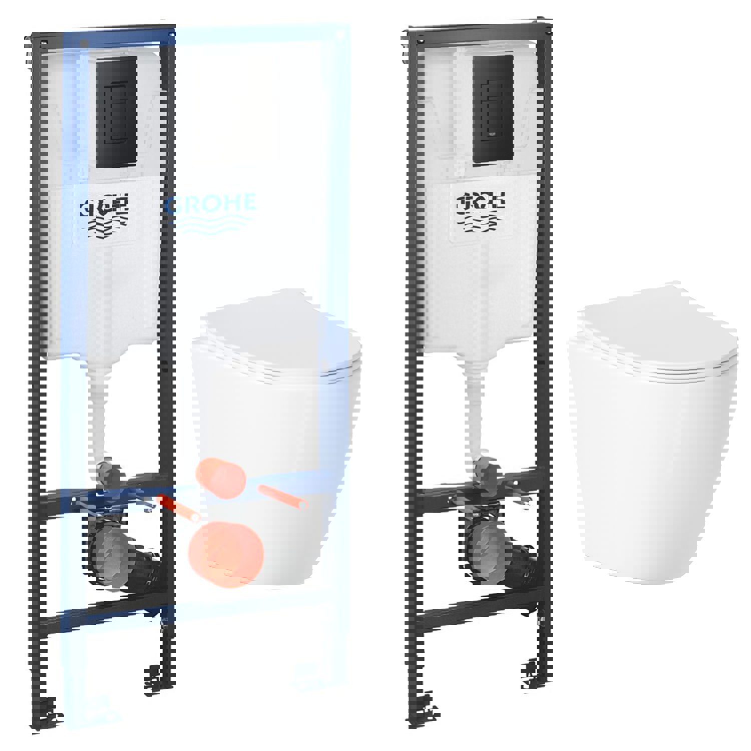 Изображение товара Комплект инсталляция с унитазом Grohe Élan 0M432R9155 белый