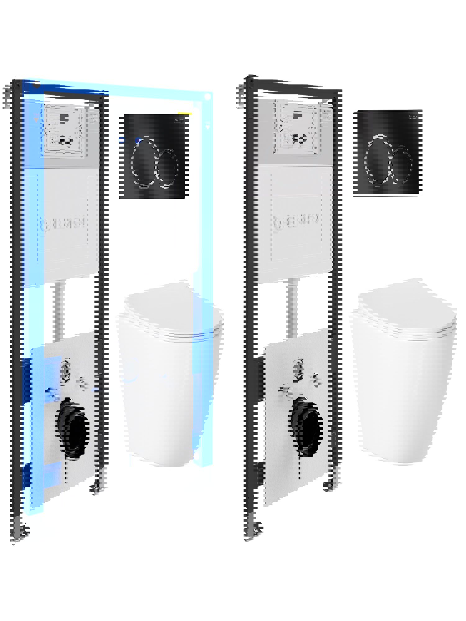 Изображение товара Комплект инсталляция с унитазом Helmken 1V1Y101697 цвет белый