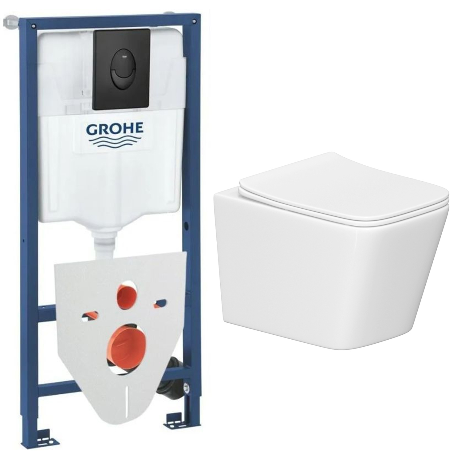 Изображение товара Комплект инсталляция с унитазом GROHE 31528626DN белый Германия