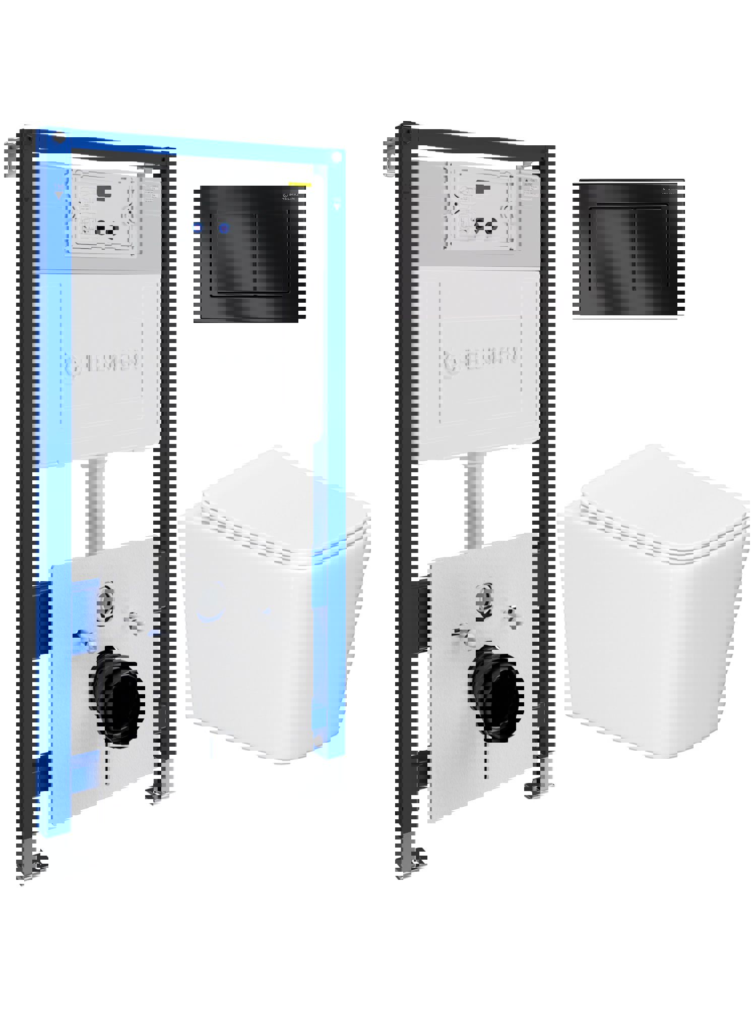 Изображение товара Комплект инсталляции с унитазом Helmken 727265GX28 белый