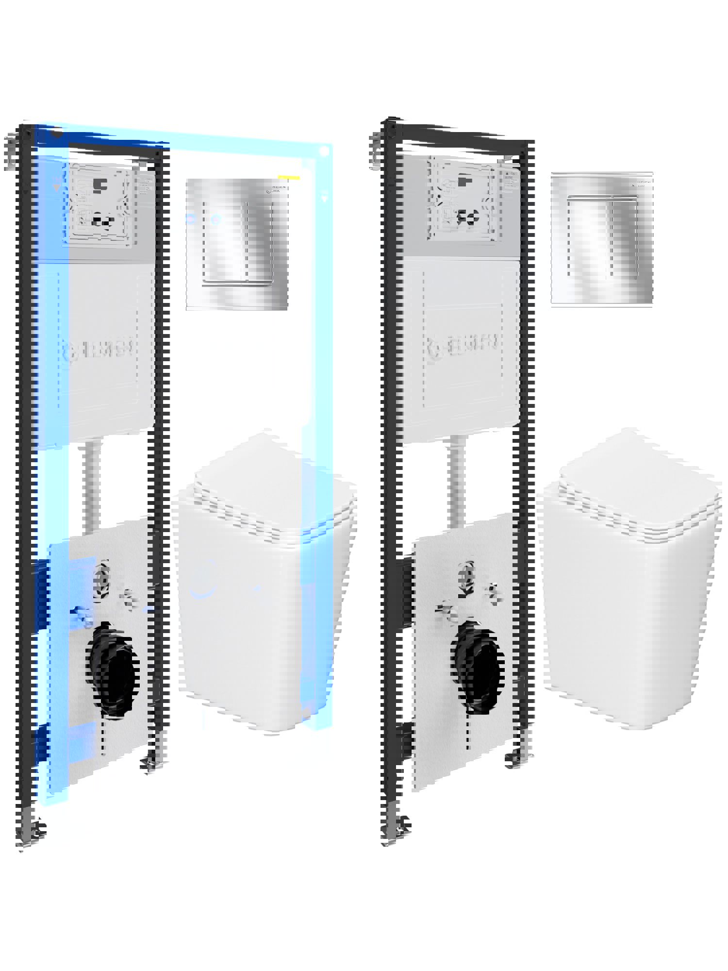 Изображение товара Комплект инсталляции с унитазом Helmken 51973523KK белый Германия