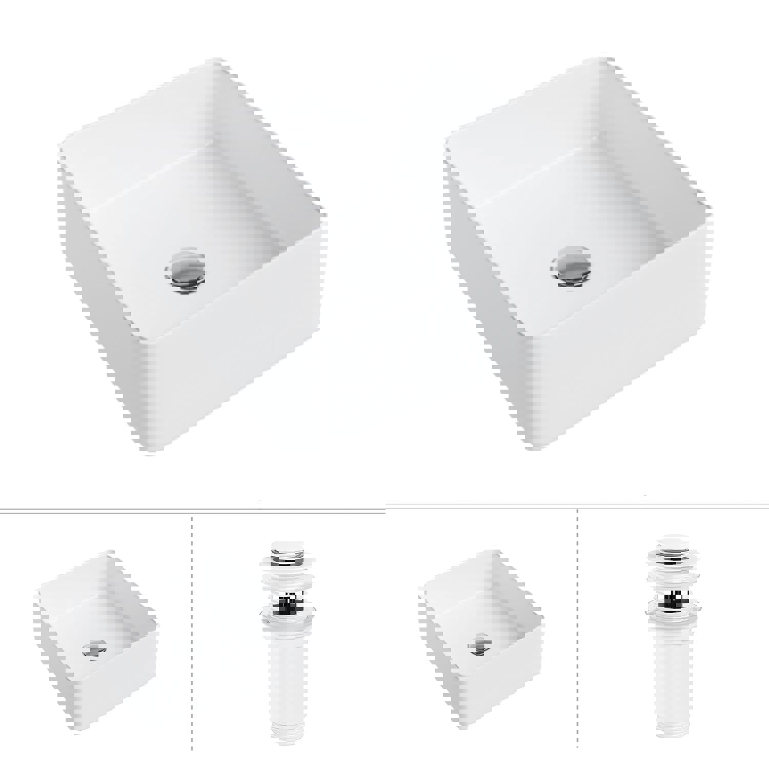 Изображение товара Раковина Helmken 008s41y244 37 см, белый матовый европейский стиль