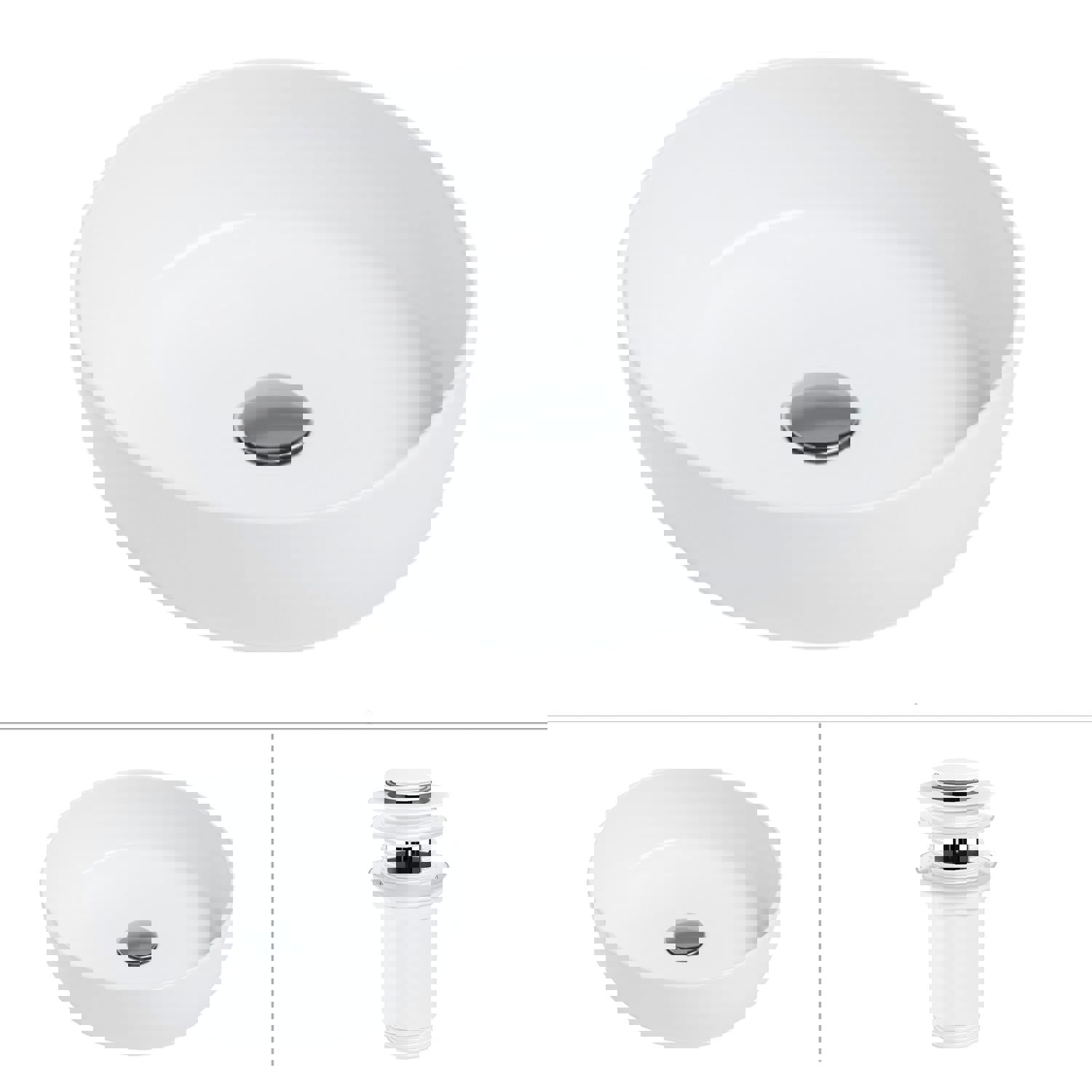 Изображение товара Раковина Helmken 6r9692b996 36 см, белый матовый, встроенная или накладная