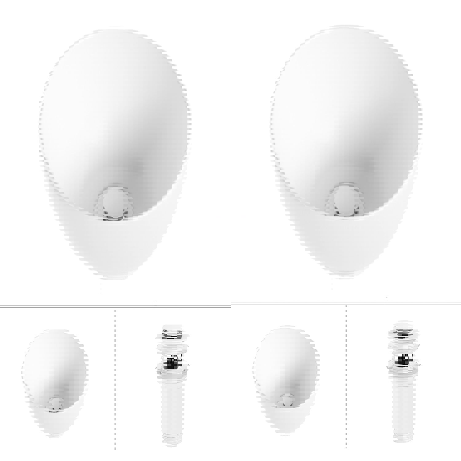 Изображение товара Раковина Helmken 44Y8A12291 24 см Белый матовый встраиваемая