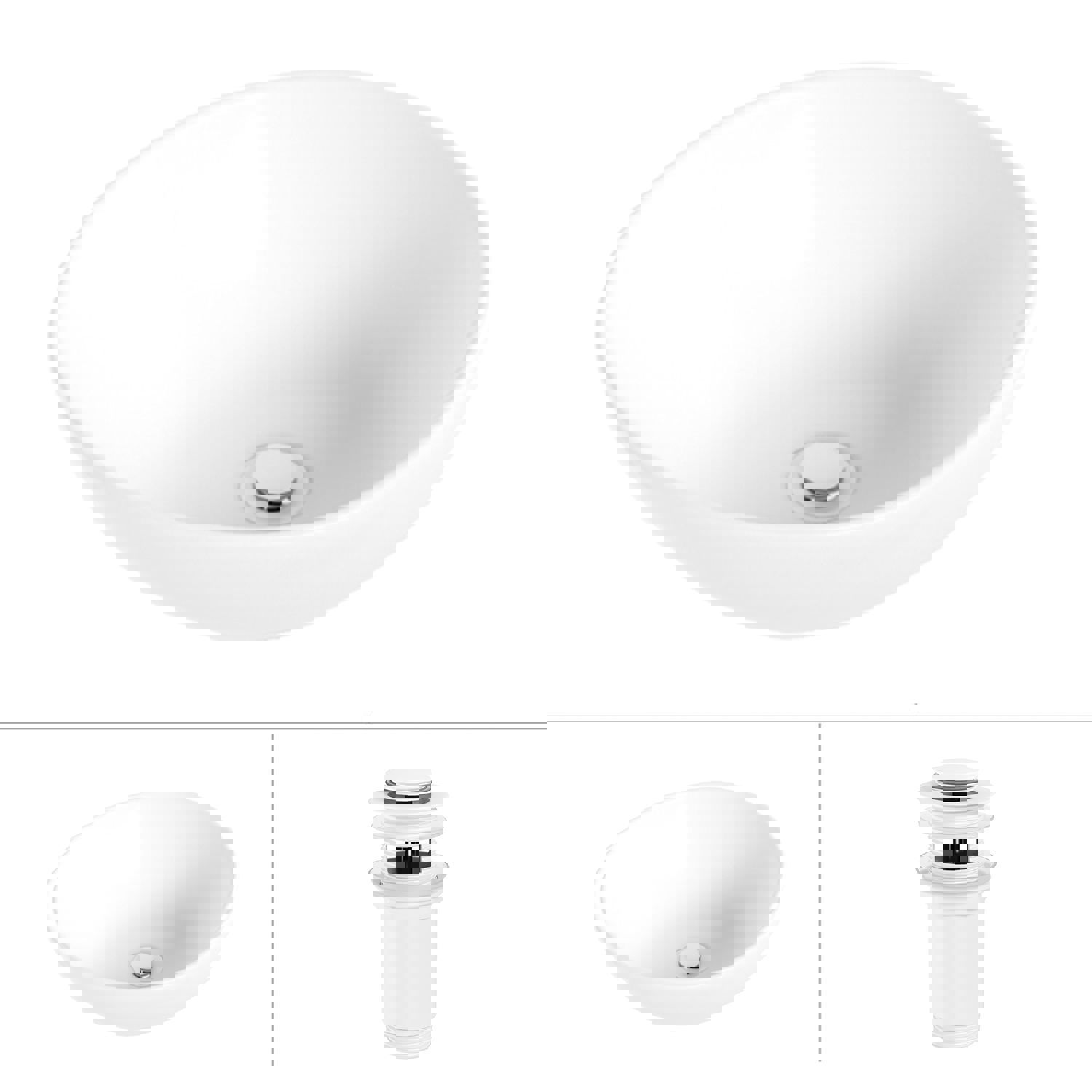 Изображение товара Раковина Helmken N363D00406 41см белый матовый современная ванная