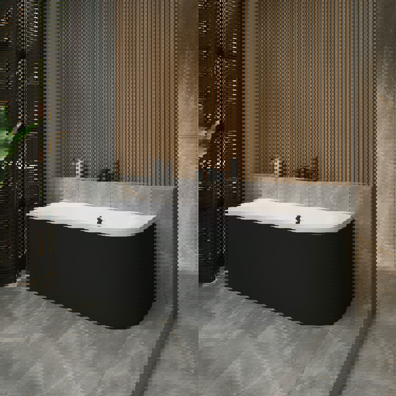 Изображение товара Ванна акриловая Helmken Marbella Lux 160x75 с каркасом и экраном