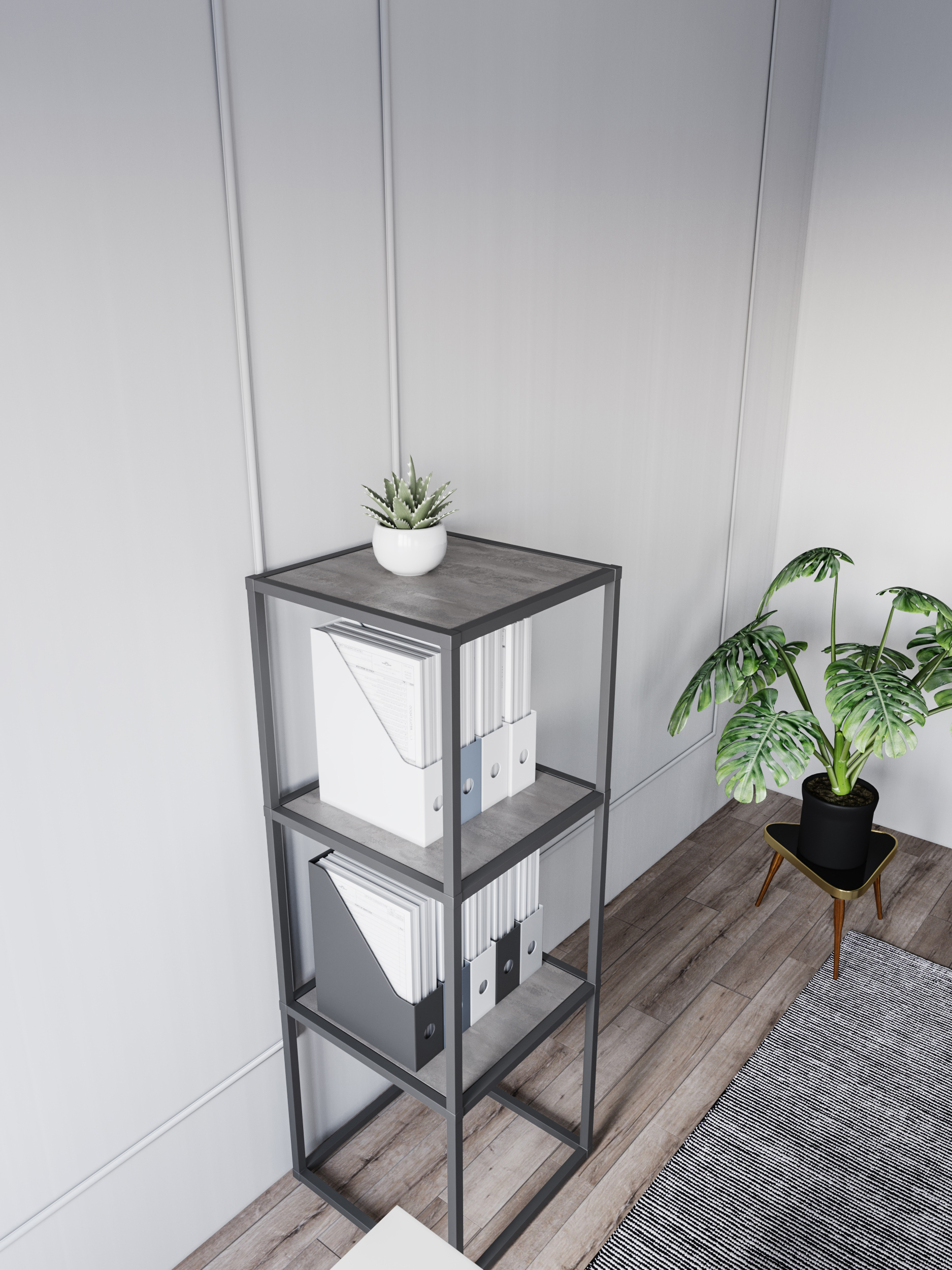 Изображение товара Стеллаж с полками Найди 40x116.4x40 см алюминий Россия