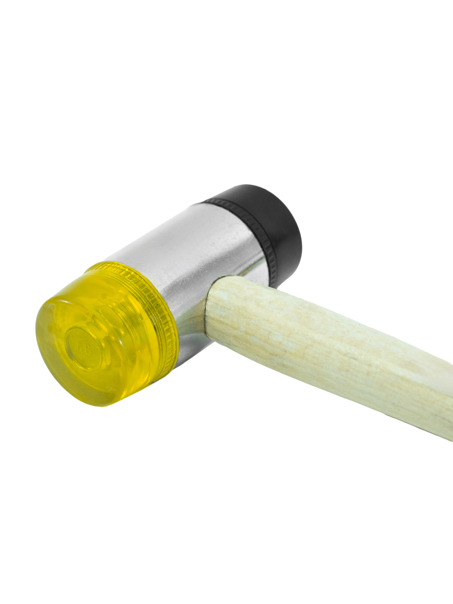 Изображение товара Пластиковая киянка с деревянной рукояткой Политех 2542045 550 г