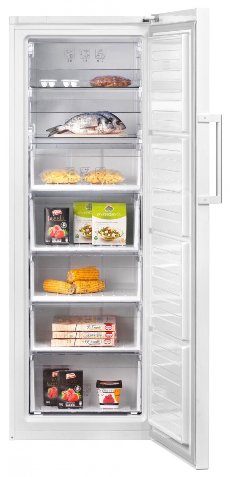 Изображение товара Отдельностоящая морозильная камера Beko 1677934 59.5x171.4x65 см цвет белый Изображение товара Отдельностоящая морозильная камера Beko 1677934 59.5x171.4x65 см цвет белый