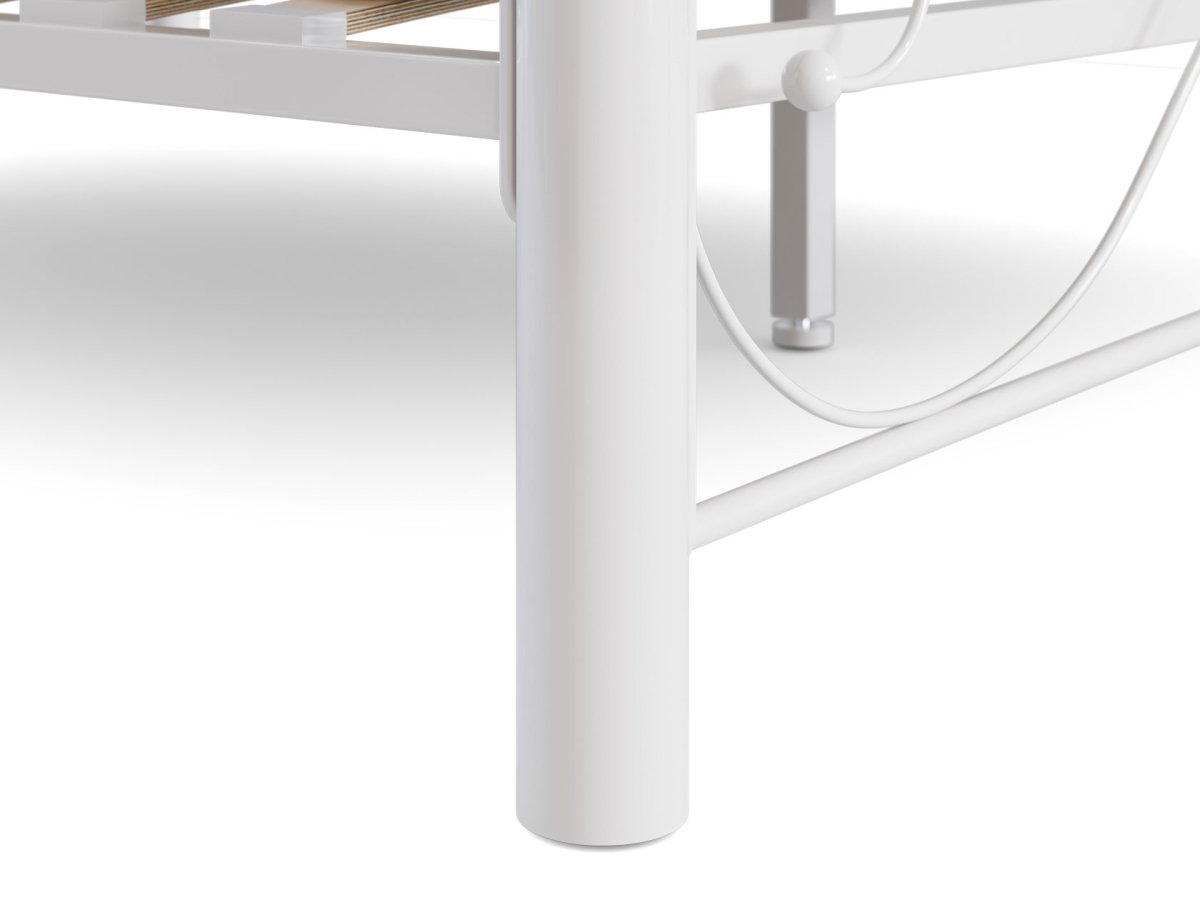 Изображение товара Кровать Форвард-мебель Сандра 127x107x212 см металл цвет кремово-белый металл