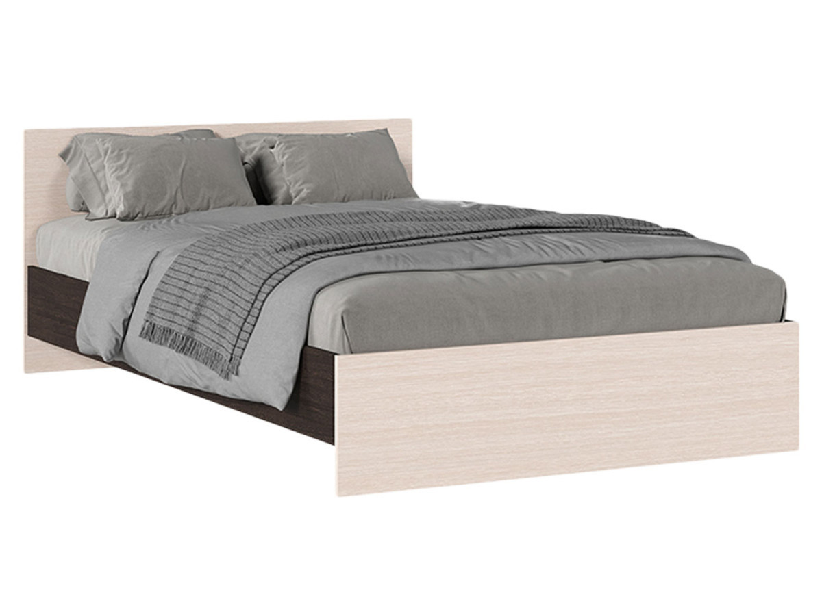 Изображение товара Кровать односпальная Бриз из ЛДСП в цвете венге и дуб белфорт