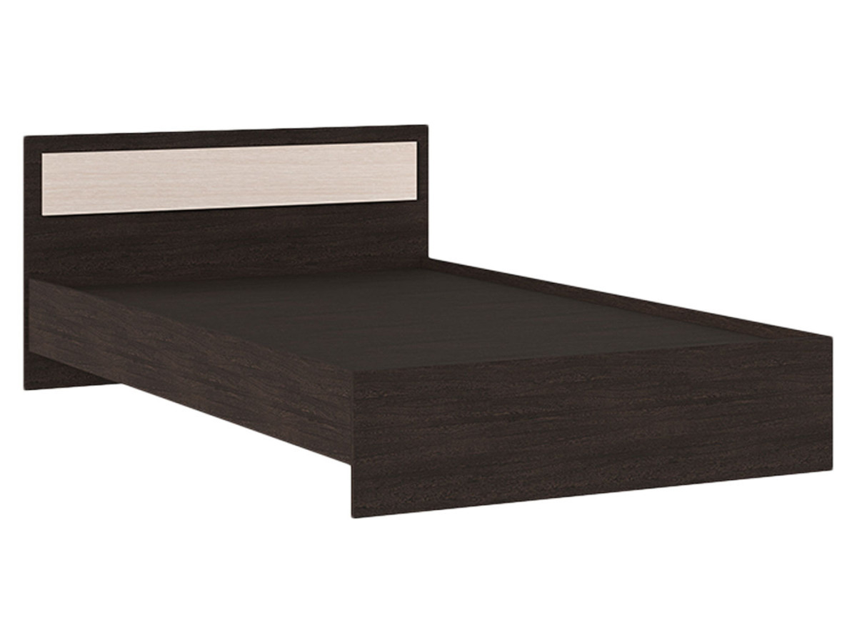 Изображение товара Кровать Стендмебель Феста 125.2x70x203.2 см из ЛДСП цвет венге дуб белфорт