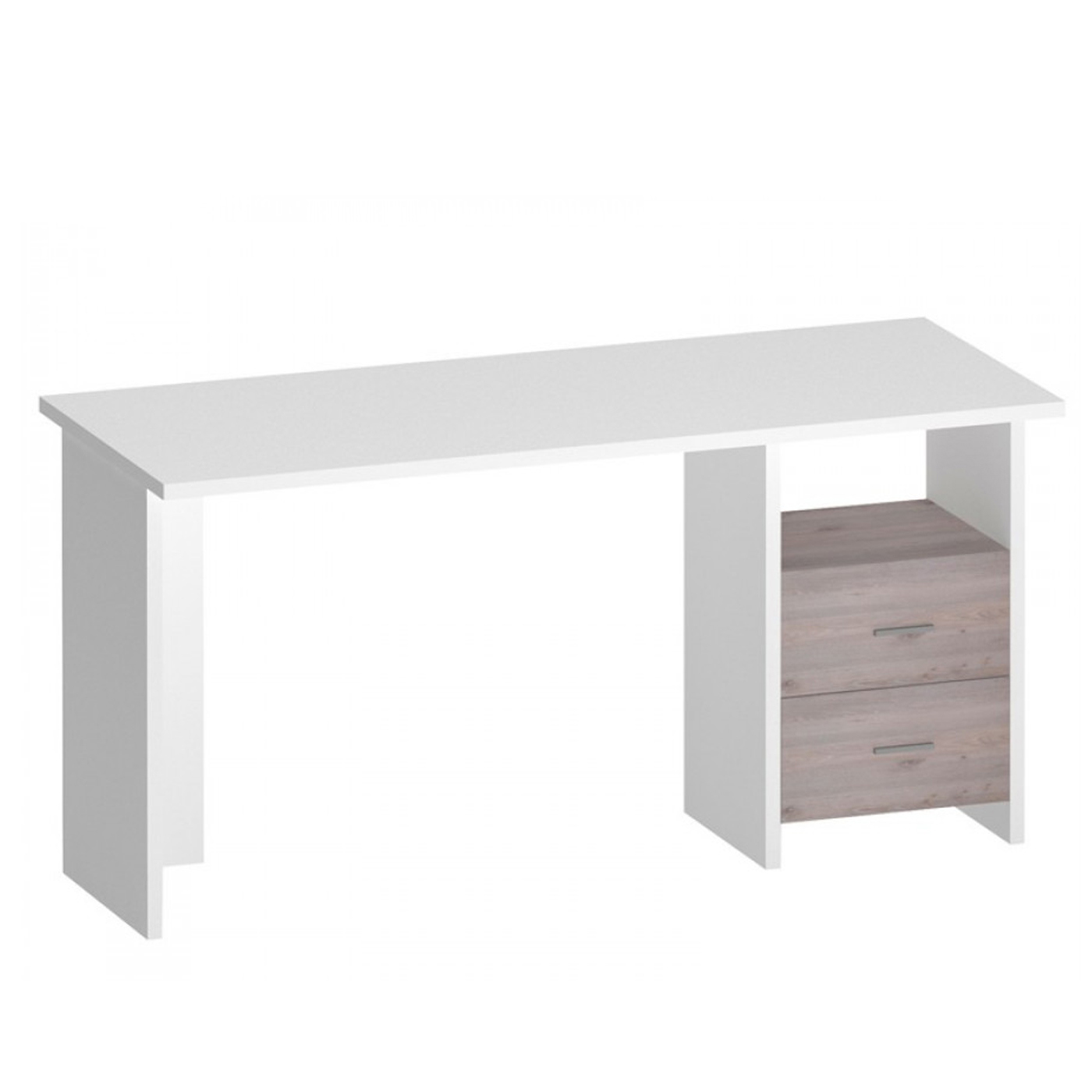 Изображение товара Письменный стол Мэрдэс СКЛ-Прям150 белый ясен шимо светлый, 150x77x60 см