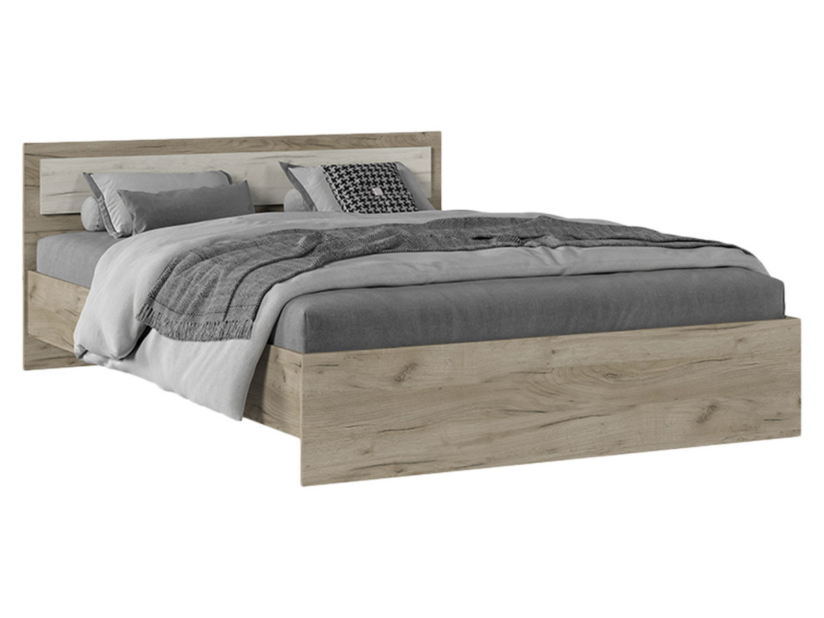 Изображение товара Двуспальная кровать Феста из ЛДСП 145.2x70x203.2 см стиль современный