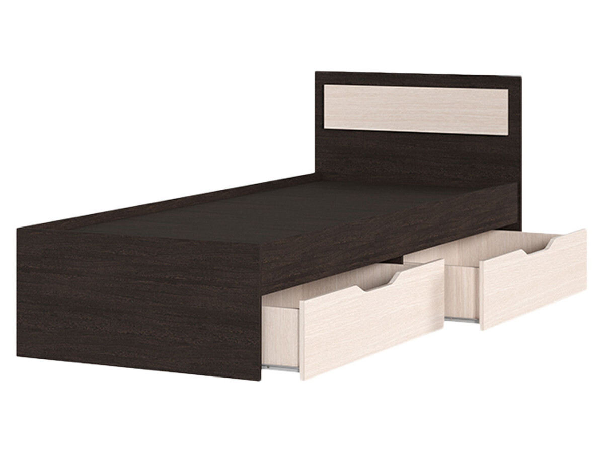 Изображение товара Кровать Феста 85.2x78x203 см с ящиками из ЛДСП современного стиля