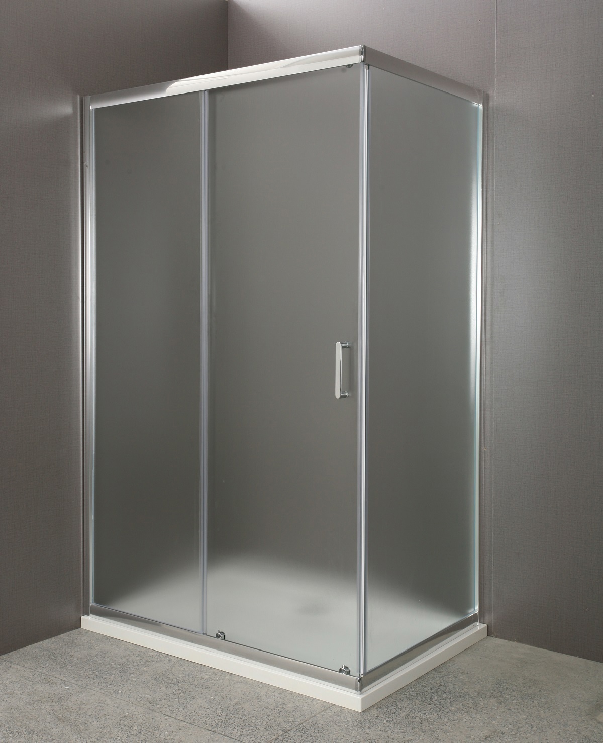 Изображение товара Душевой уголок BelBagno UNO-AH-1-100/80-P-Cr 185x100 см с раздвижной дверью стекло 5 мм