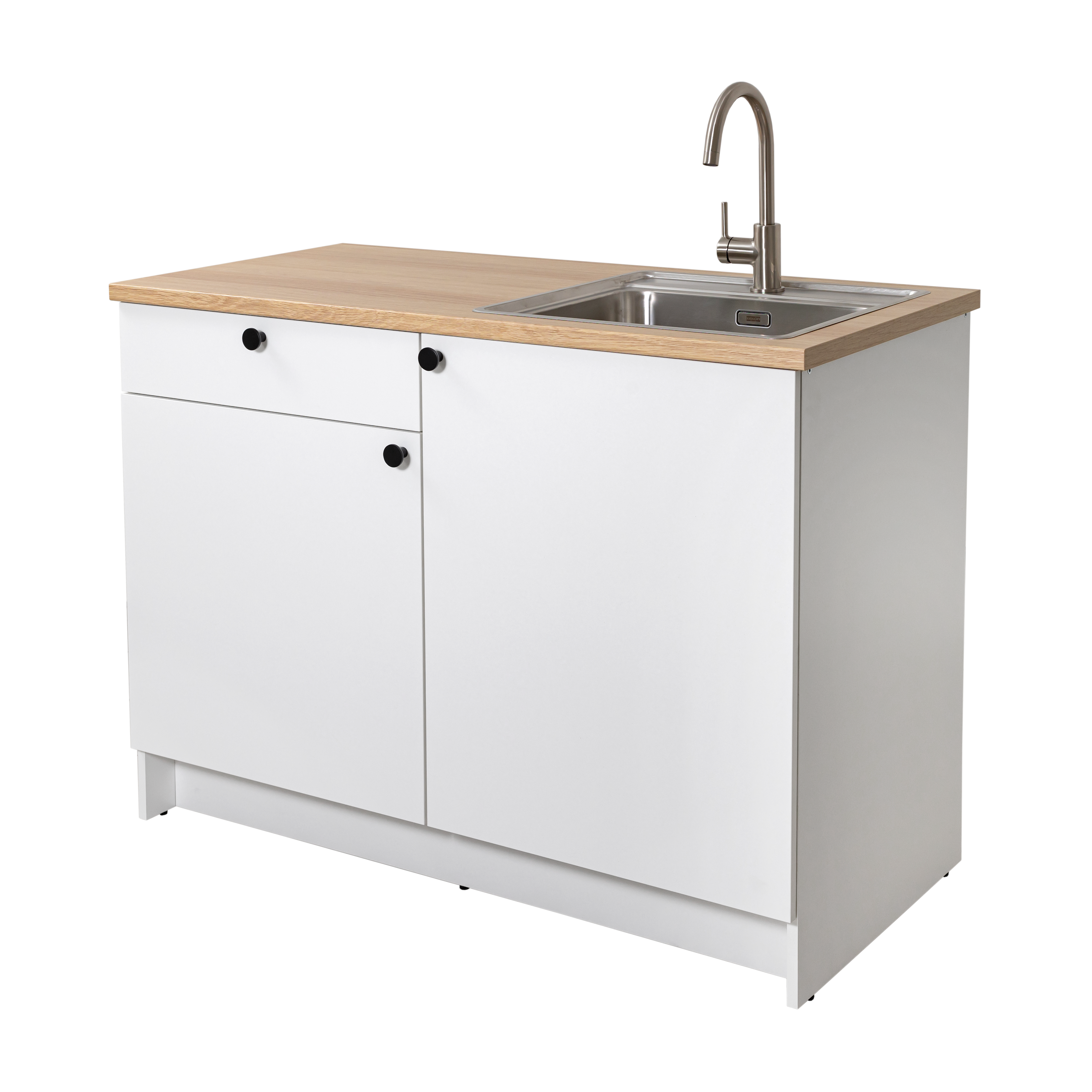 Изображение товара Кухонный шкаф под мойку Solna Liva 12963510 120 x 91 x 61 см ЛДСП цвет белый