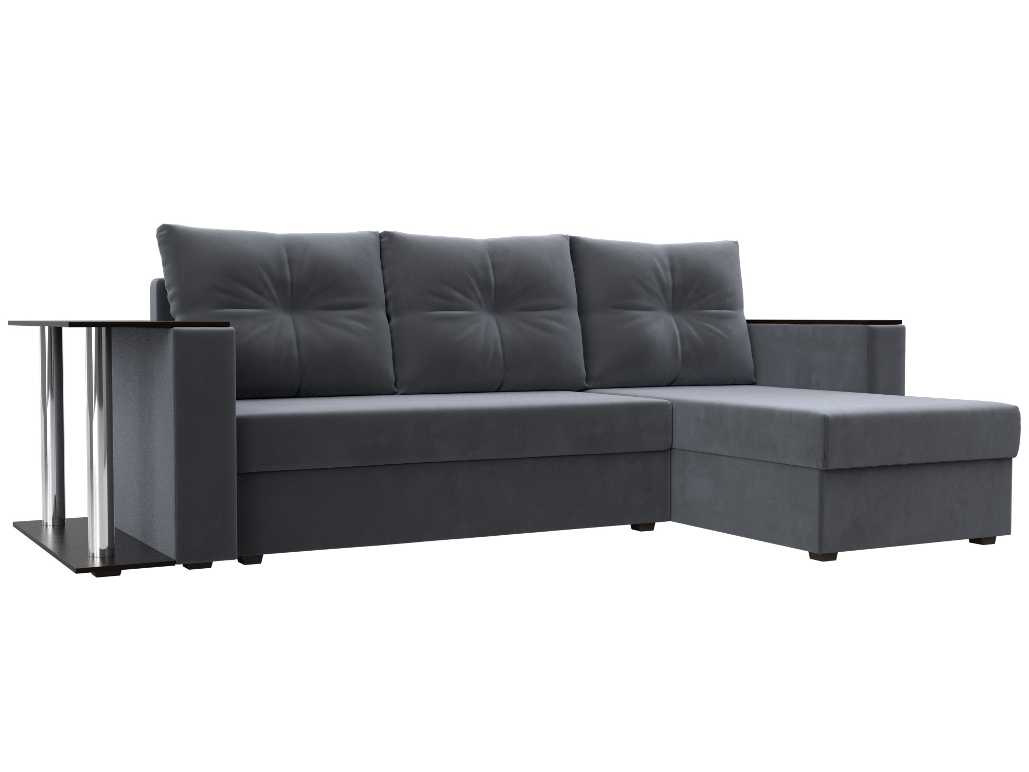 Изображение товара Угловой диван Атланта со столом, раскладной, Velour, Россия