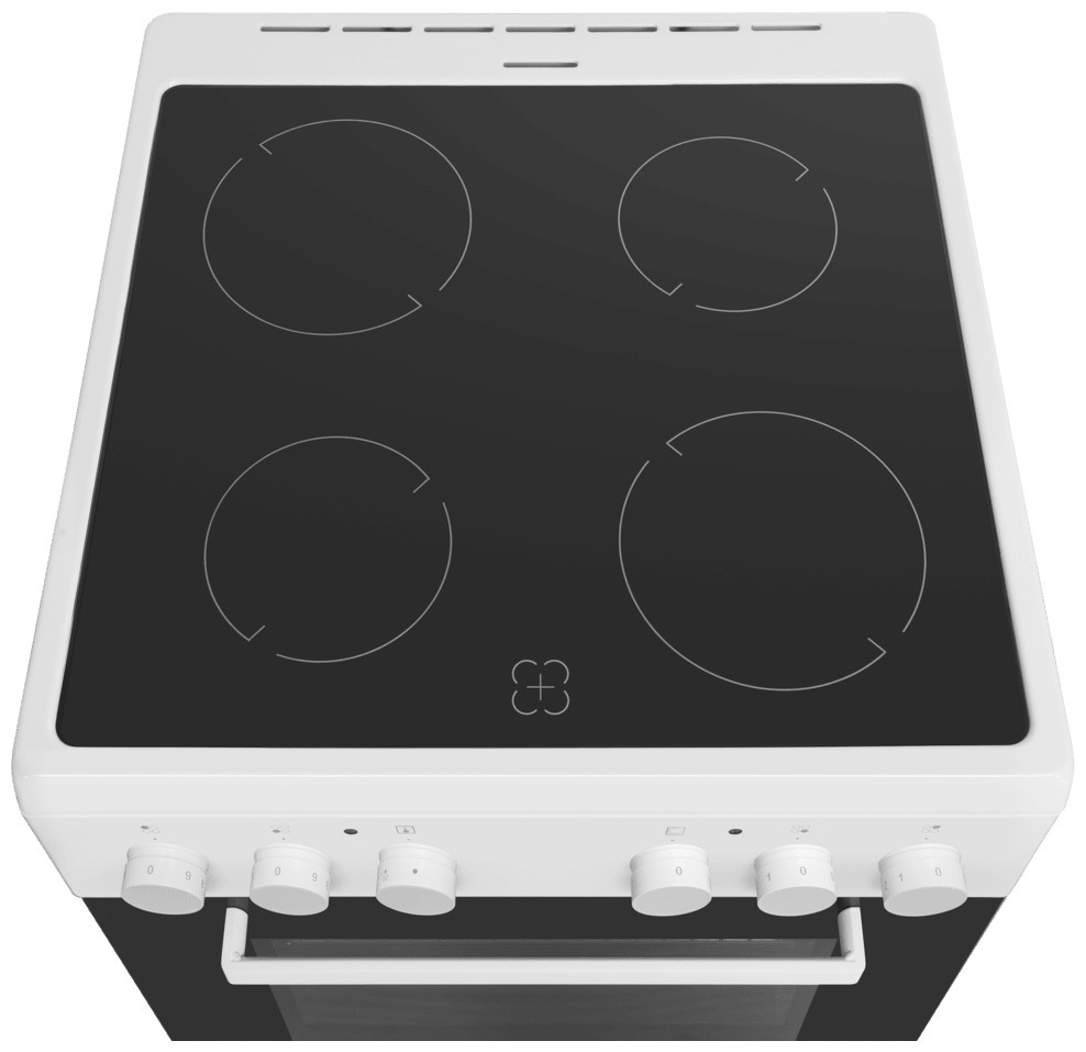 Изображение товара Электрическая плита с духовкой MAUNFELD MEC65CW07 белая 60x85x63 см