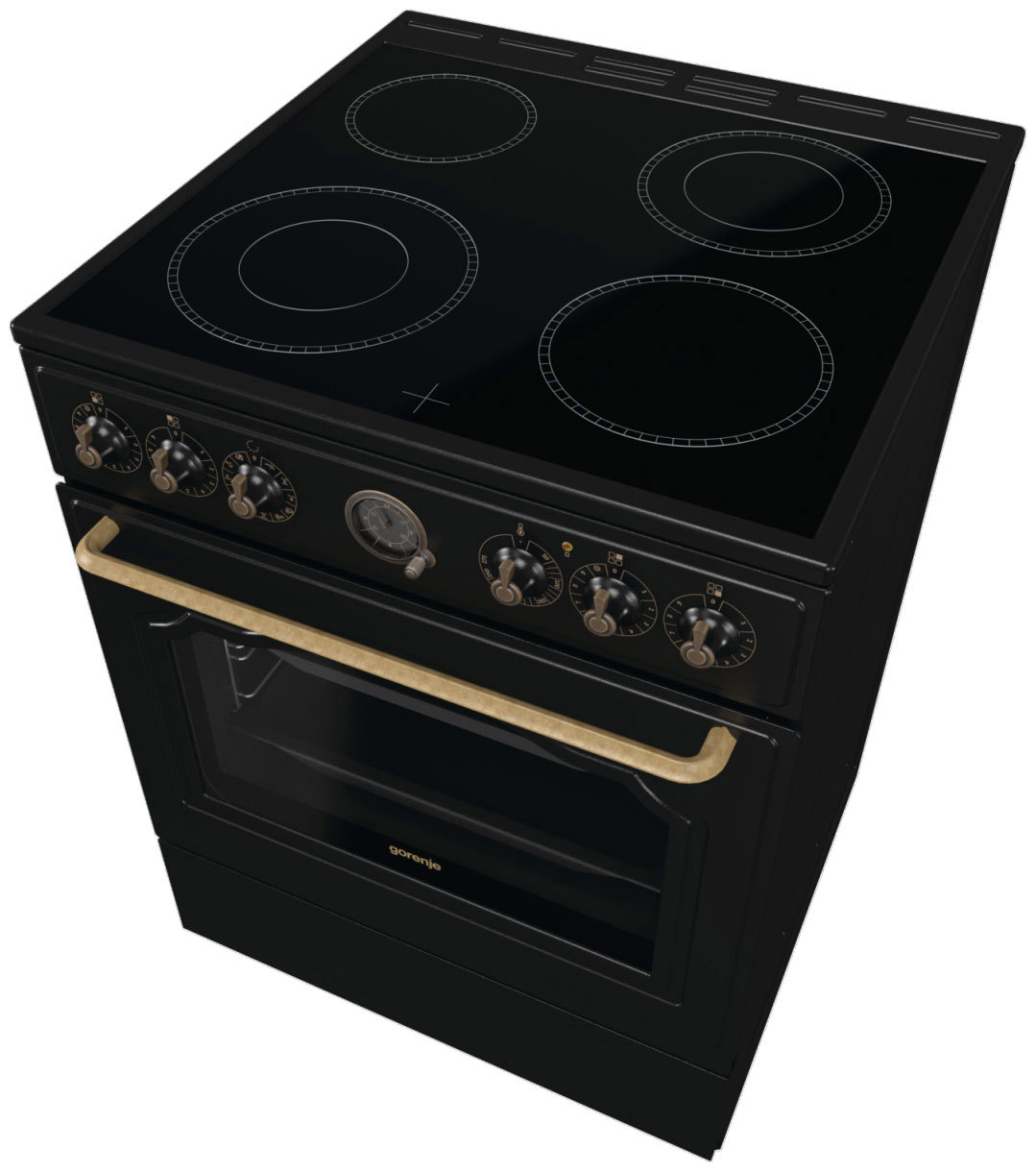 Изображение товара Электрическая плита с духовкой Gorenje GECS6B71CLB 60x85x60 см черный