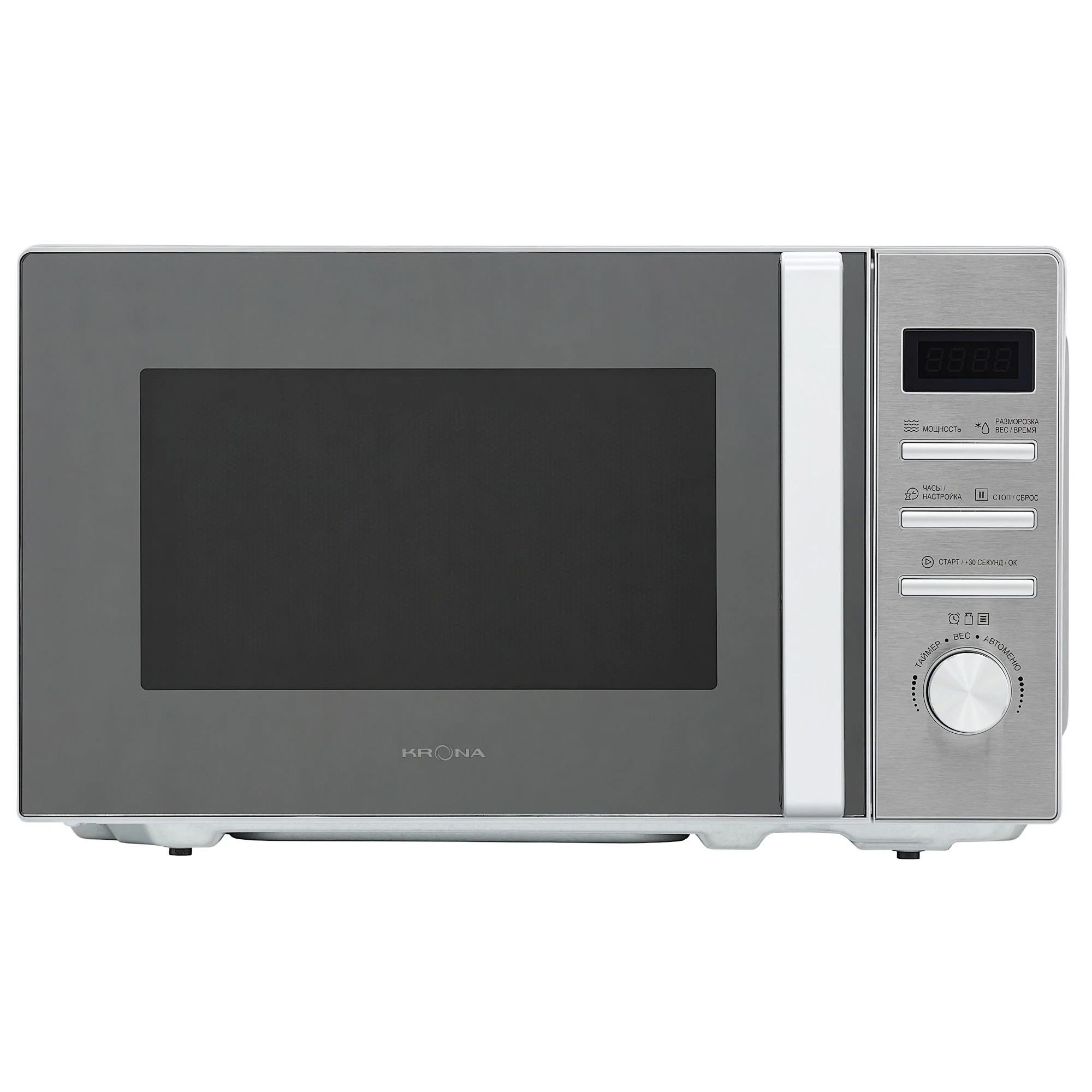 Изображение товара Купить микроволновую печь Krona QUANTUM 44 MR/IX 20л с 8 автоматическими программами