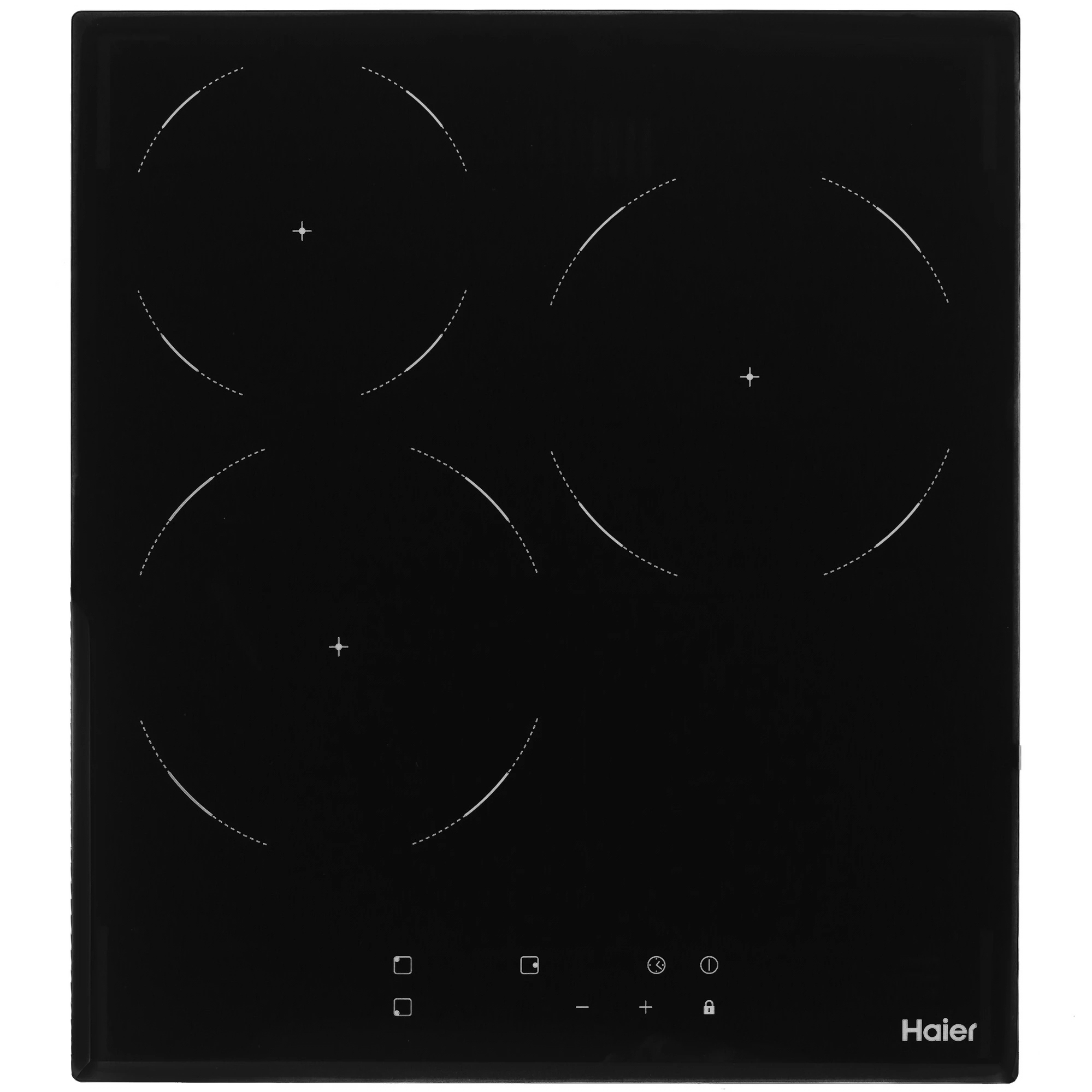 Изображение товара Электрическая варочная панель Haier HHY C53NVB 45 см 3 конфорки стеклокерамика