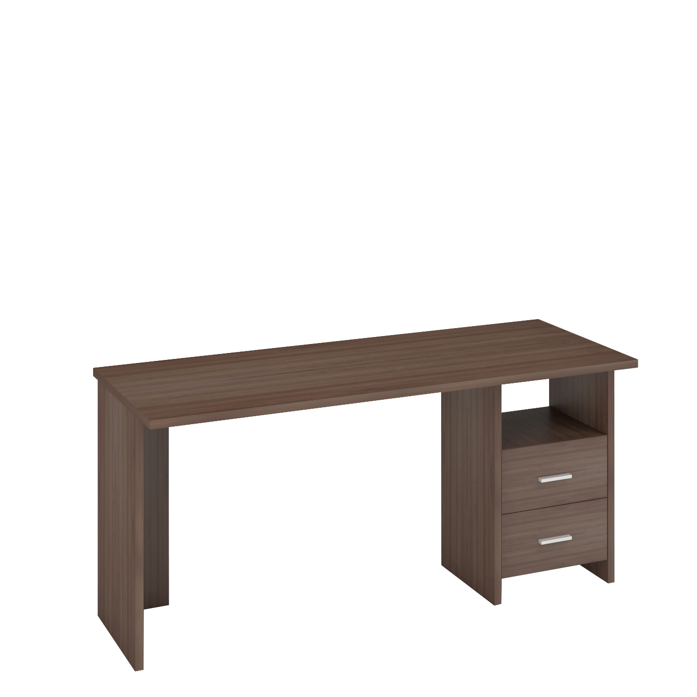 Изображение товара Письменный стол Мэрдэс СКЛ-Прям160, глянцевый ясень шимо темный, 160х77х60 см