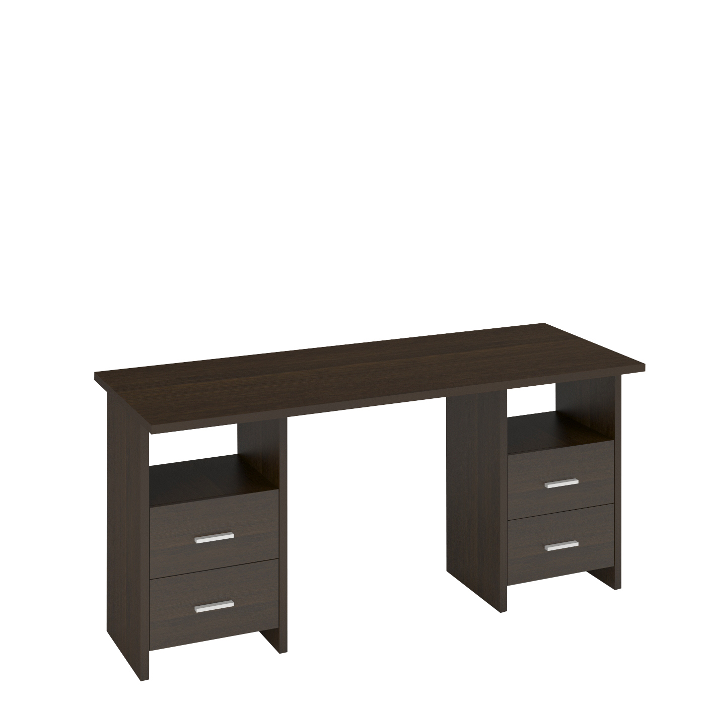 Изображение товара Письменный стол Мэрдэс СКЛ-Прям160+2ТЯЛ венге из ЛДСП Россия