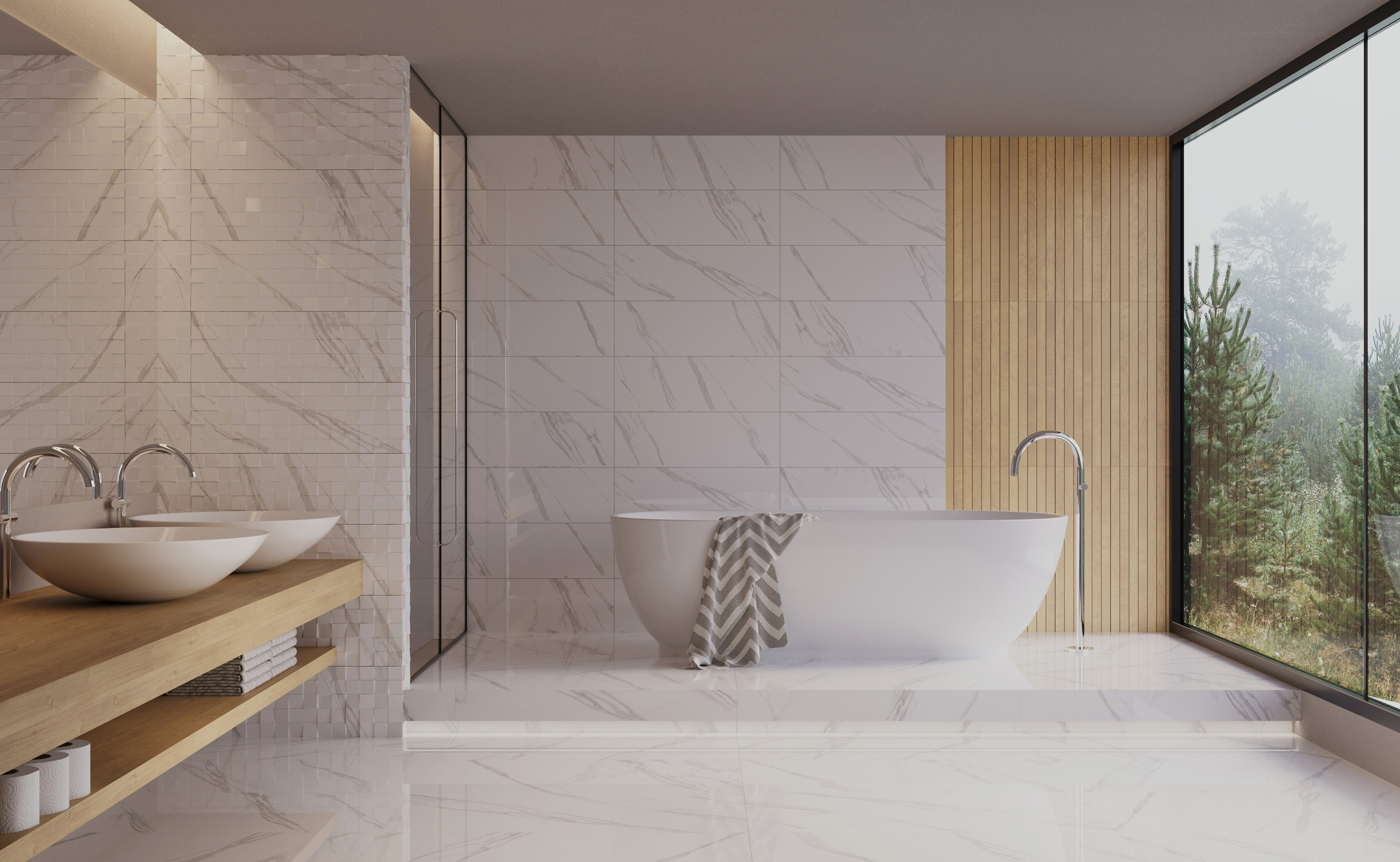 Изображение товара Керамогранит Eurotile Insomnia 60x120 см белый для пола и стен