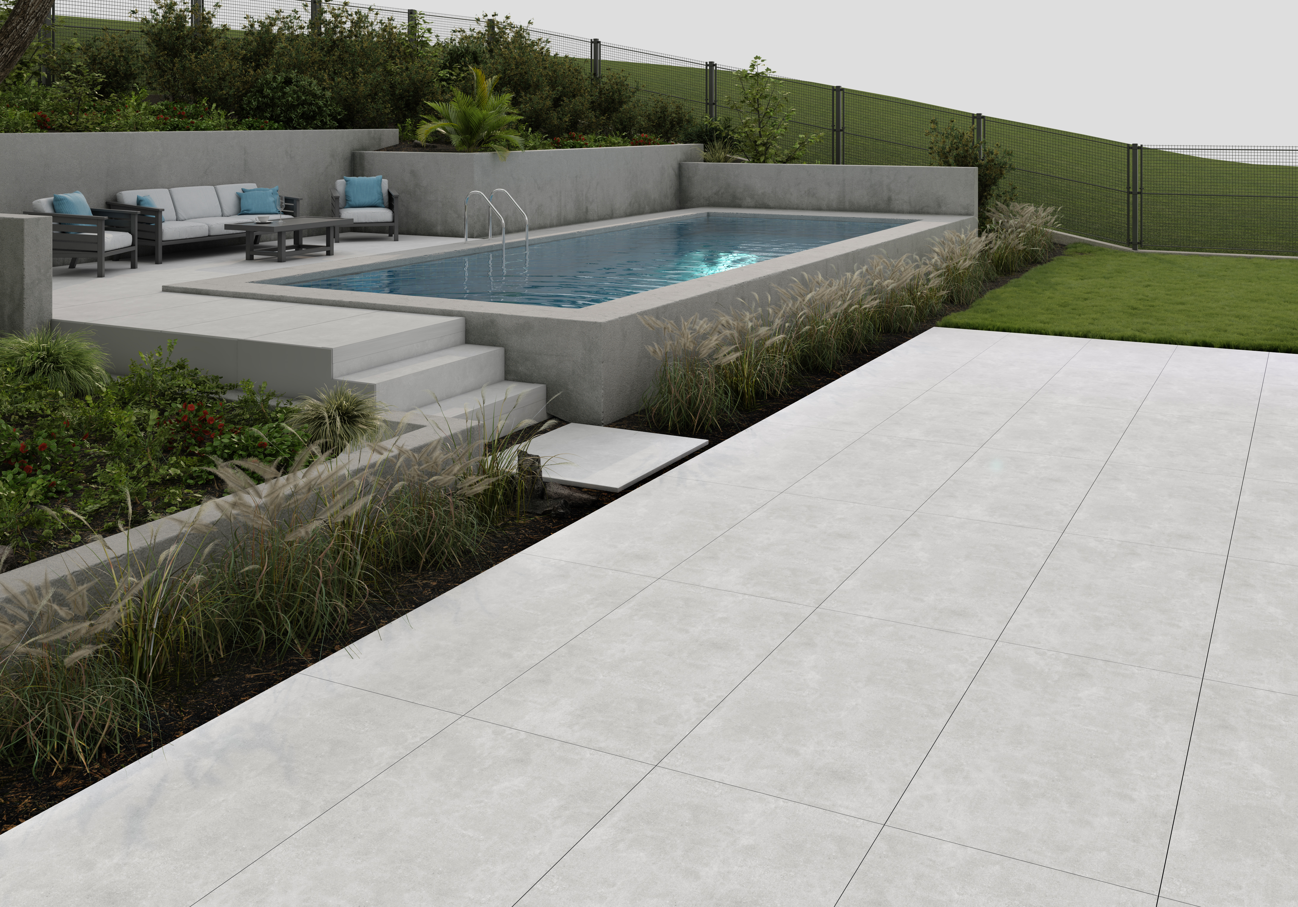 Изображение товара Керамогранит Kanzas Light Grey Matt 80x160 см бежевый для пола и стен