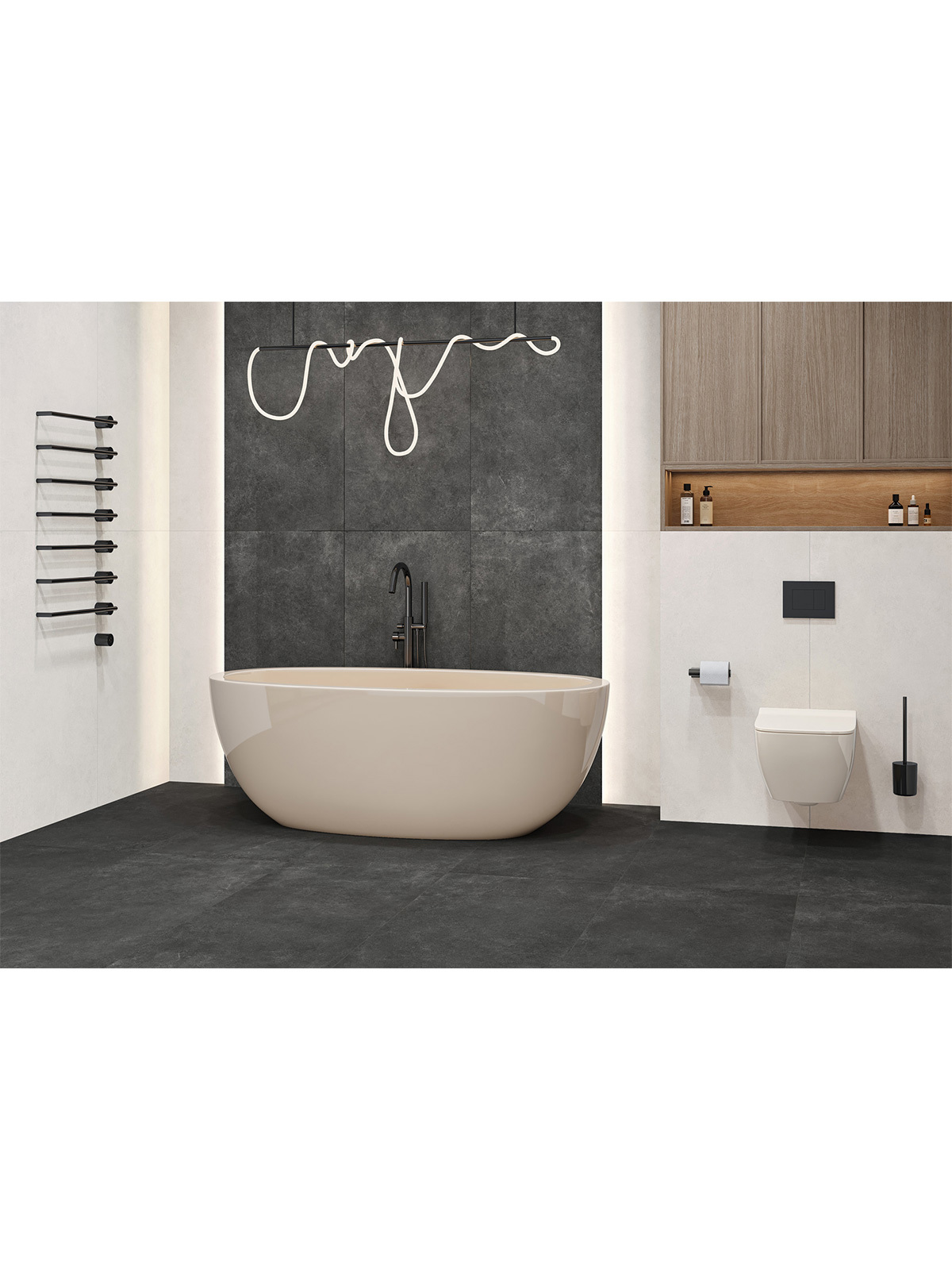 Изображение товара Керамогранит Artkera group Microcement GP60120MIM15M 60x120см цвет серый