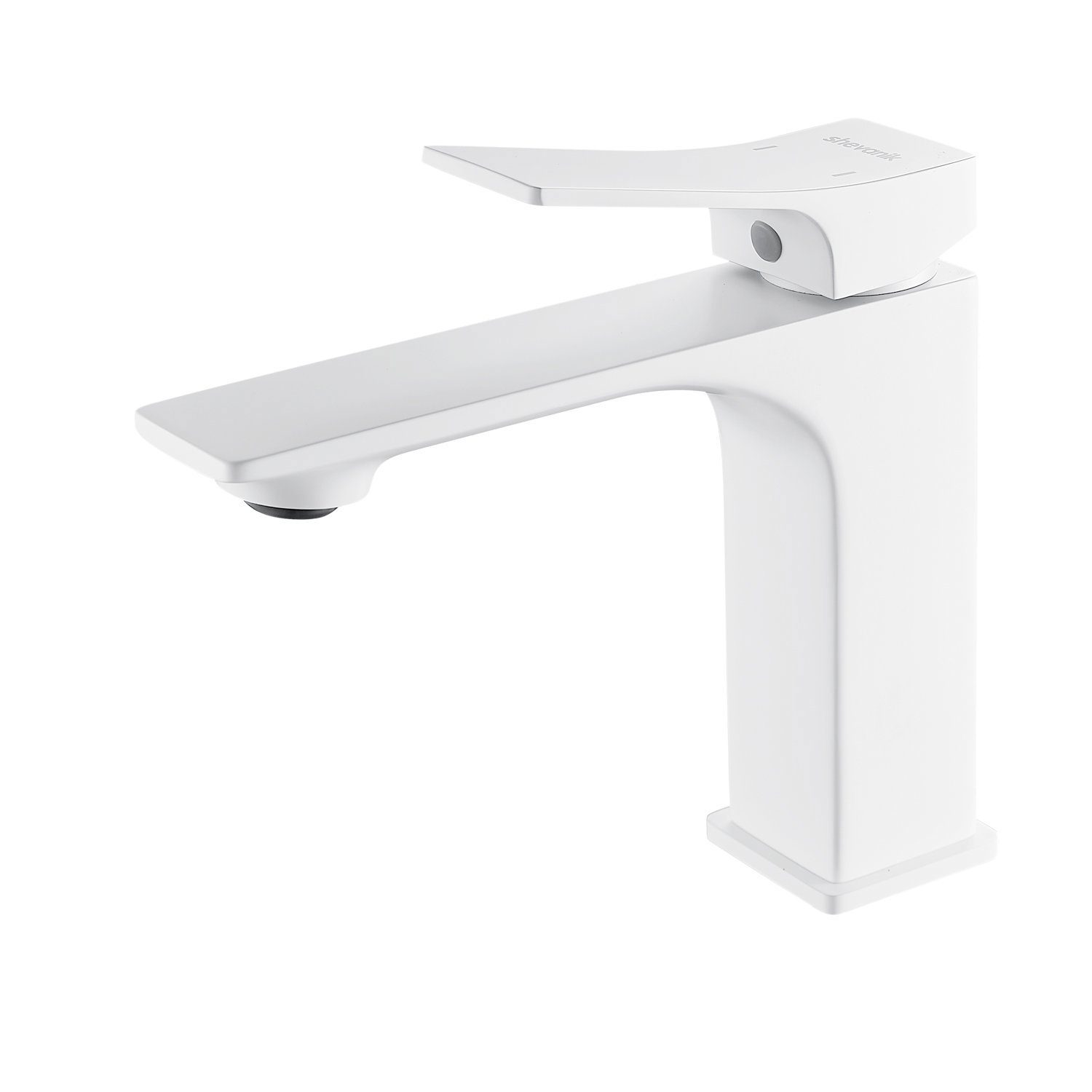 Изображение товара Смеситель для раковины Shevanik S6101C однорычажный белый с аэратором и керамическим картриджем