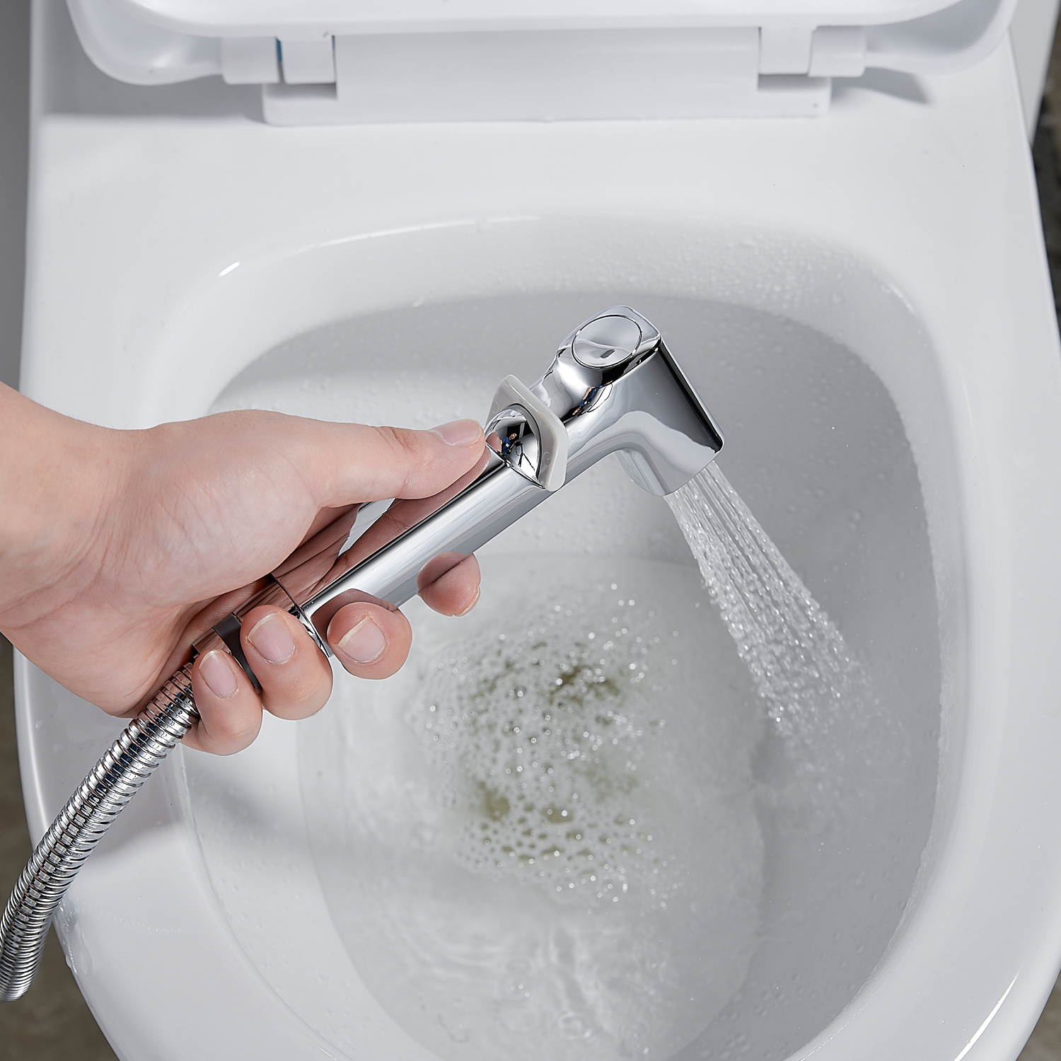 Изображение товара Гигиенический душ с смесителем Shevanik S99 хромированный латунь