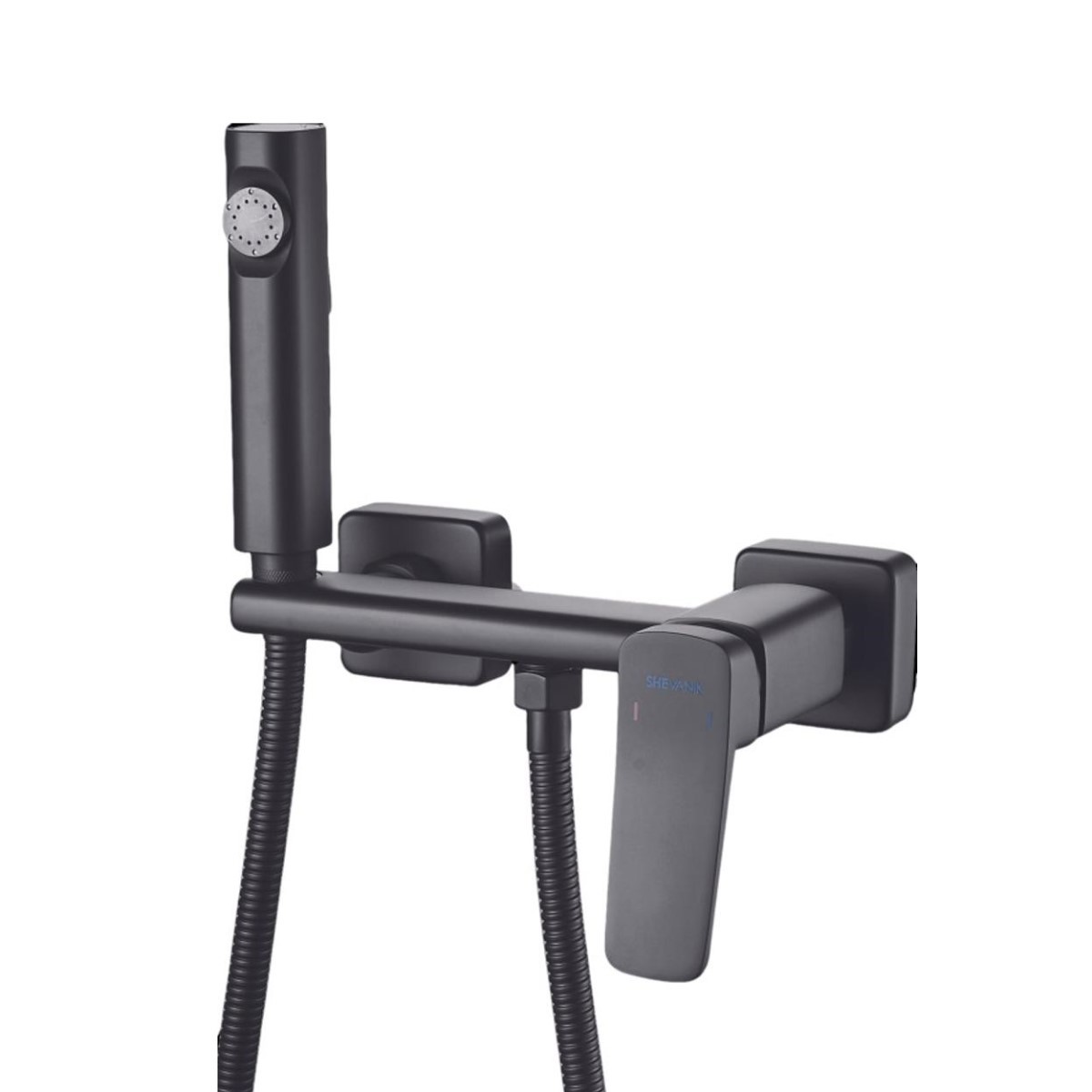 Изображение товара Гигиенический душ с смесителем Shevanik S99 черный латунь 120 см шланг
