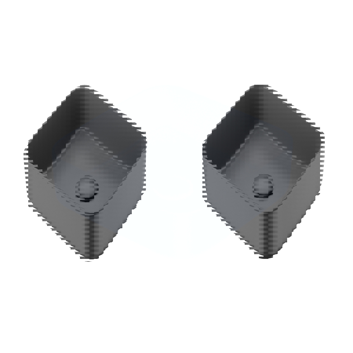 Изображение товара Раковина IDDIS Basic Накладная 39 см Серый матовый Гладкая глазурь