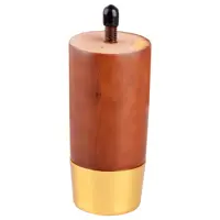 Изображение товара Мебельная ножка круглая Ø48 мм, высота 100 мм, золото