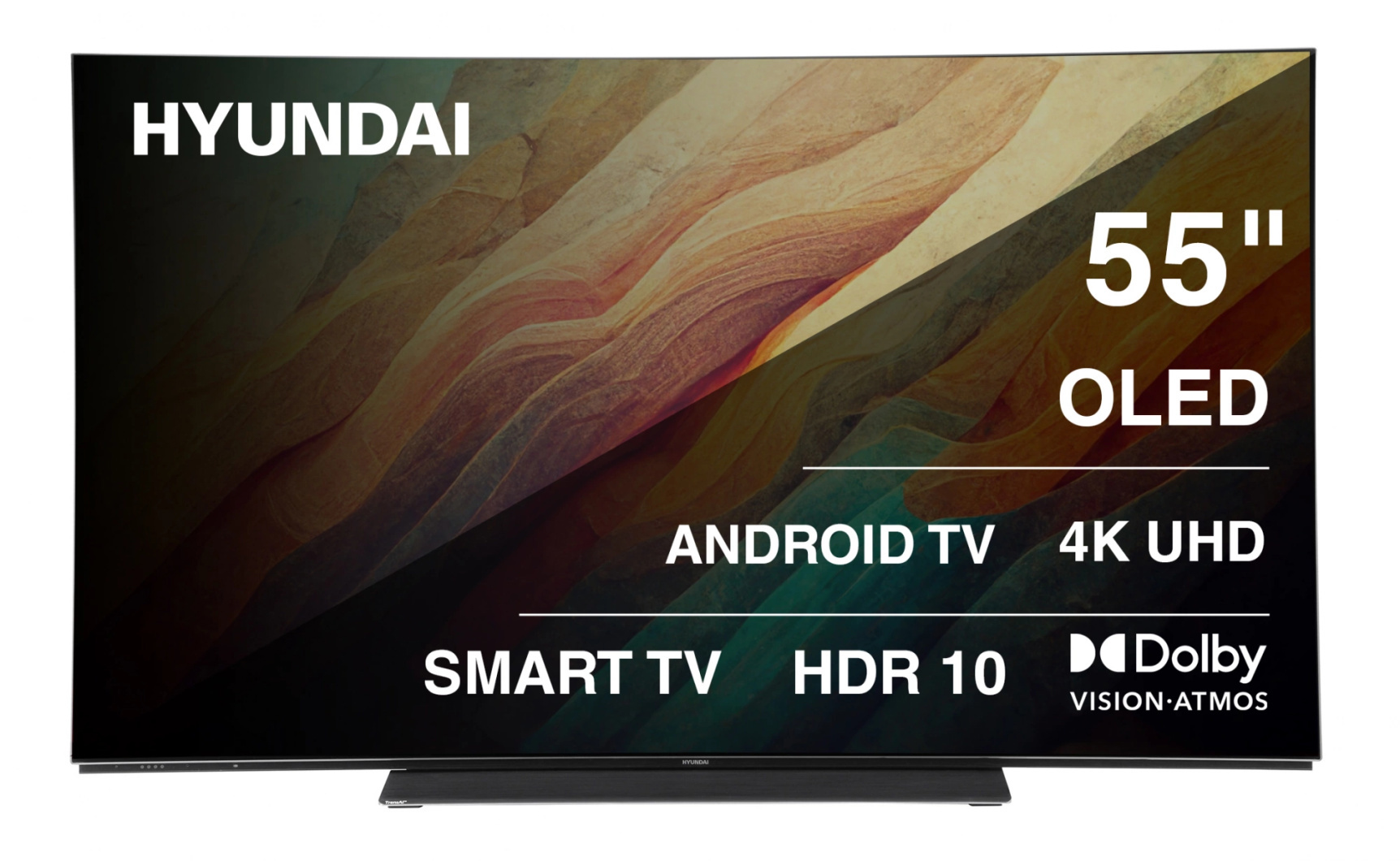 Изображение товара Телевизор Hyundai OLED 4K Ultra HD 55 с поддержкой Smart TV и Wi-Fi