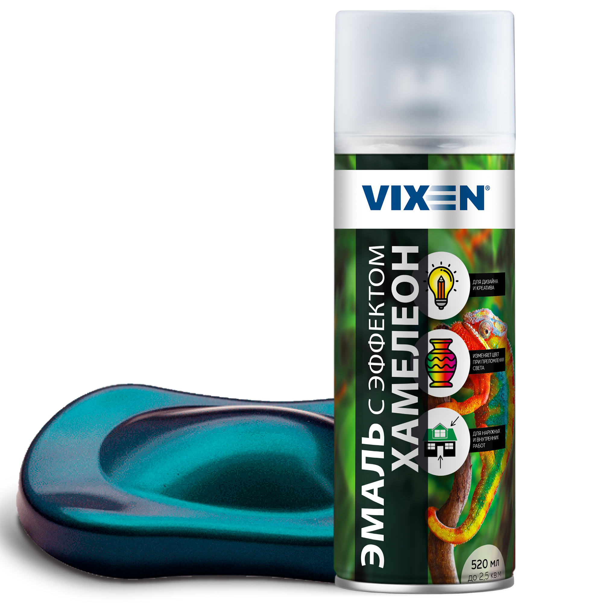 Изображение товара Эмаль аэрозольная Vixen Хамелеон для декоративных покрытий 0.52 л