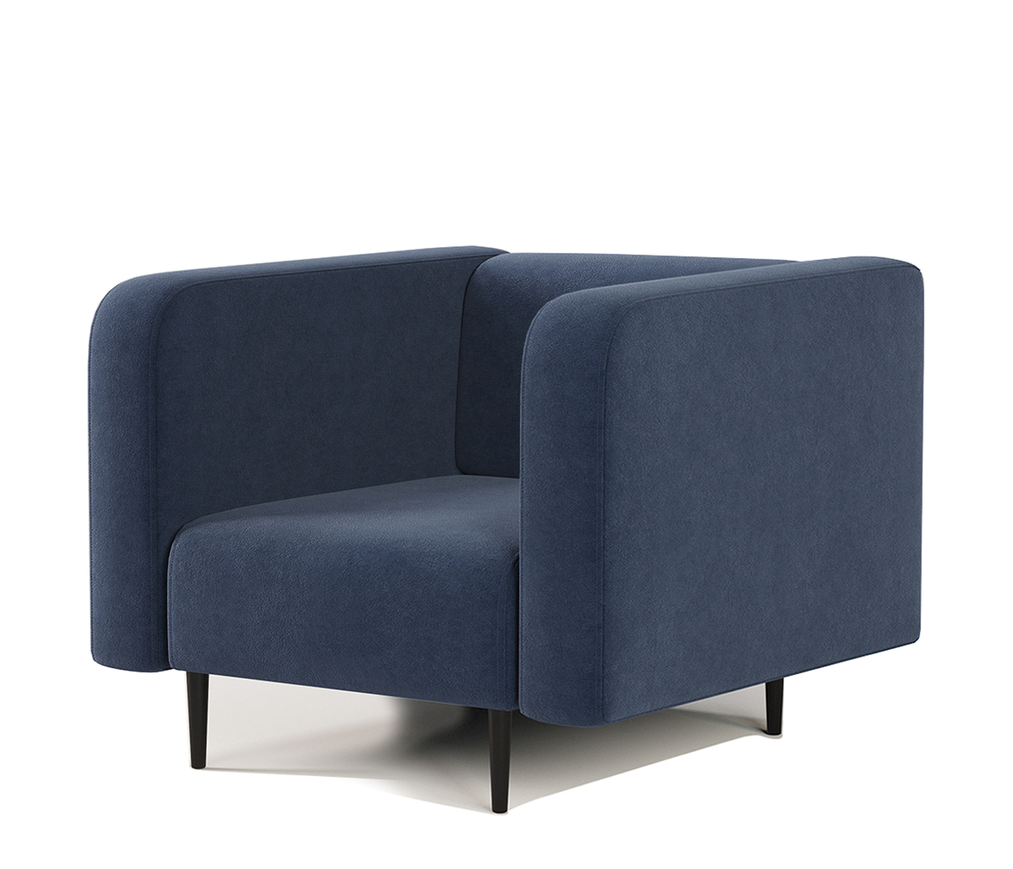 Изображение товара Кресло Шарм-дизайн Акцент 84x67x78 см велюр цвет ультра миднайт